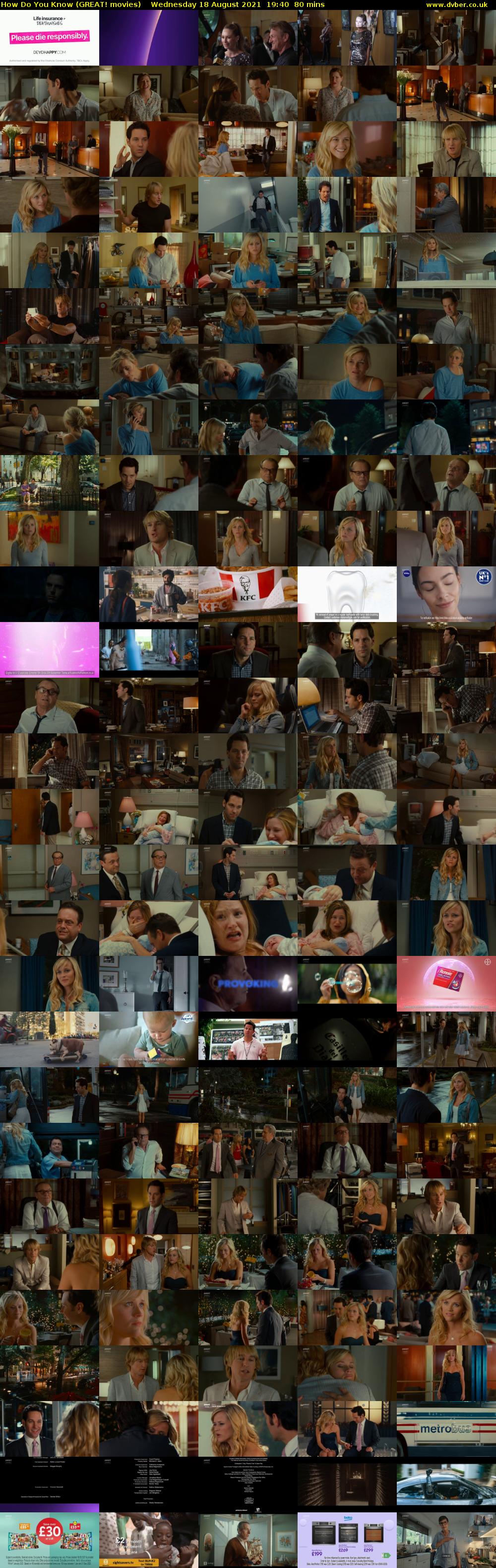 How Do You Know (GREAT! movies) Wednesday 18 August 2021 19:40 - 21:00