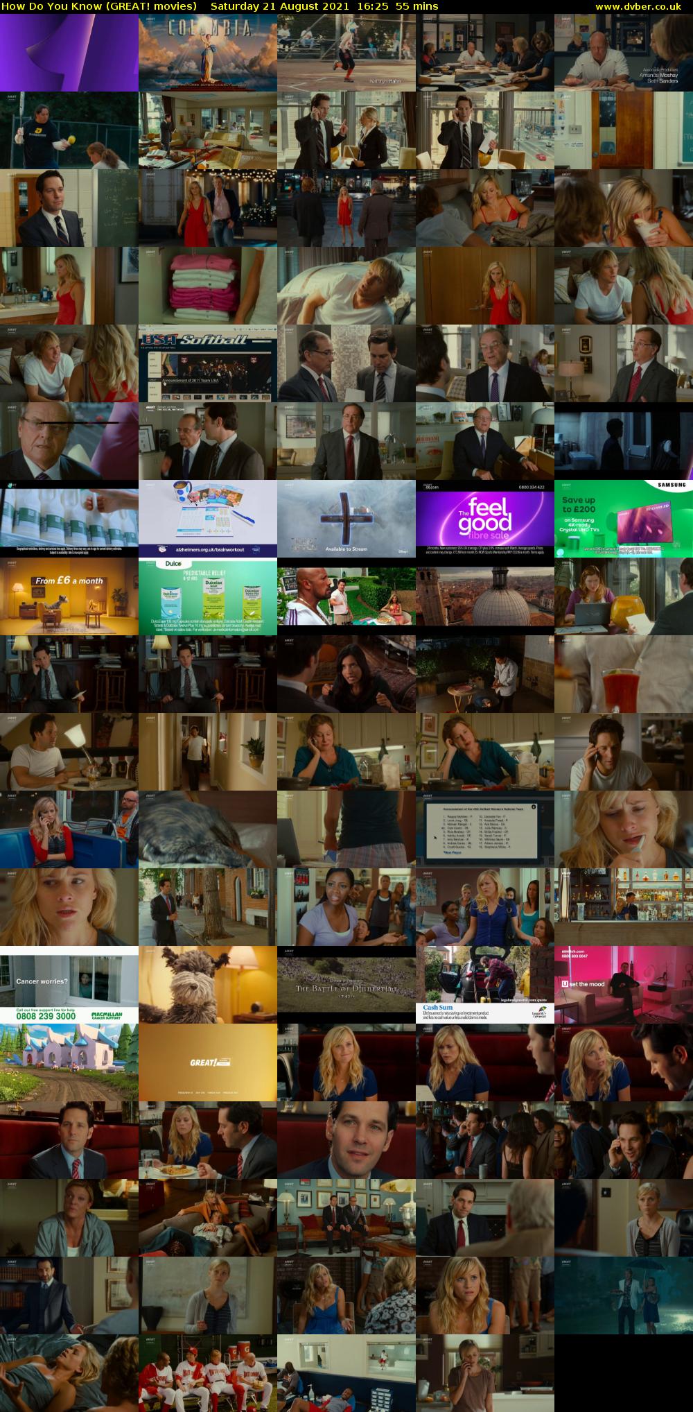 How Do You Know (GREAT! movies) Saturday 21 August 2021 16:25 - 17:20