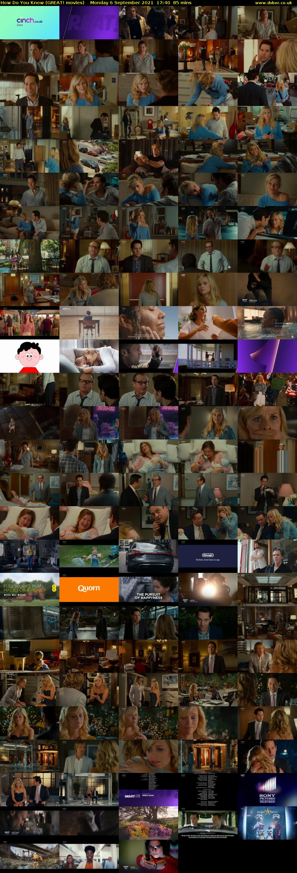How Do You Know (GREAT! movies) Monday 6 September 2021 17:40 - 19:05