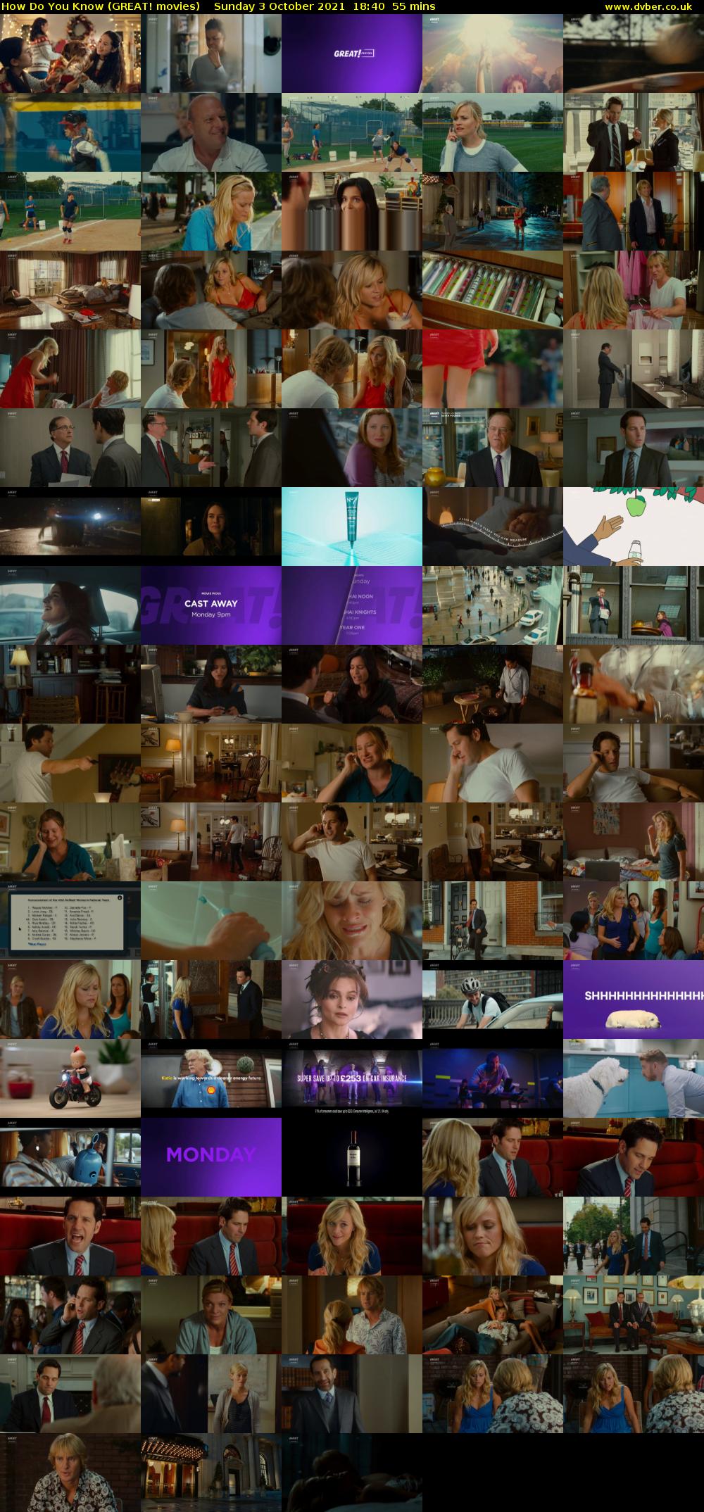 How Do You Know (GREAT! movies) Sunday 3 October 2021 18:40 - 19:35