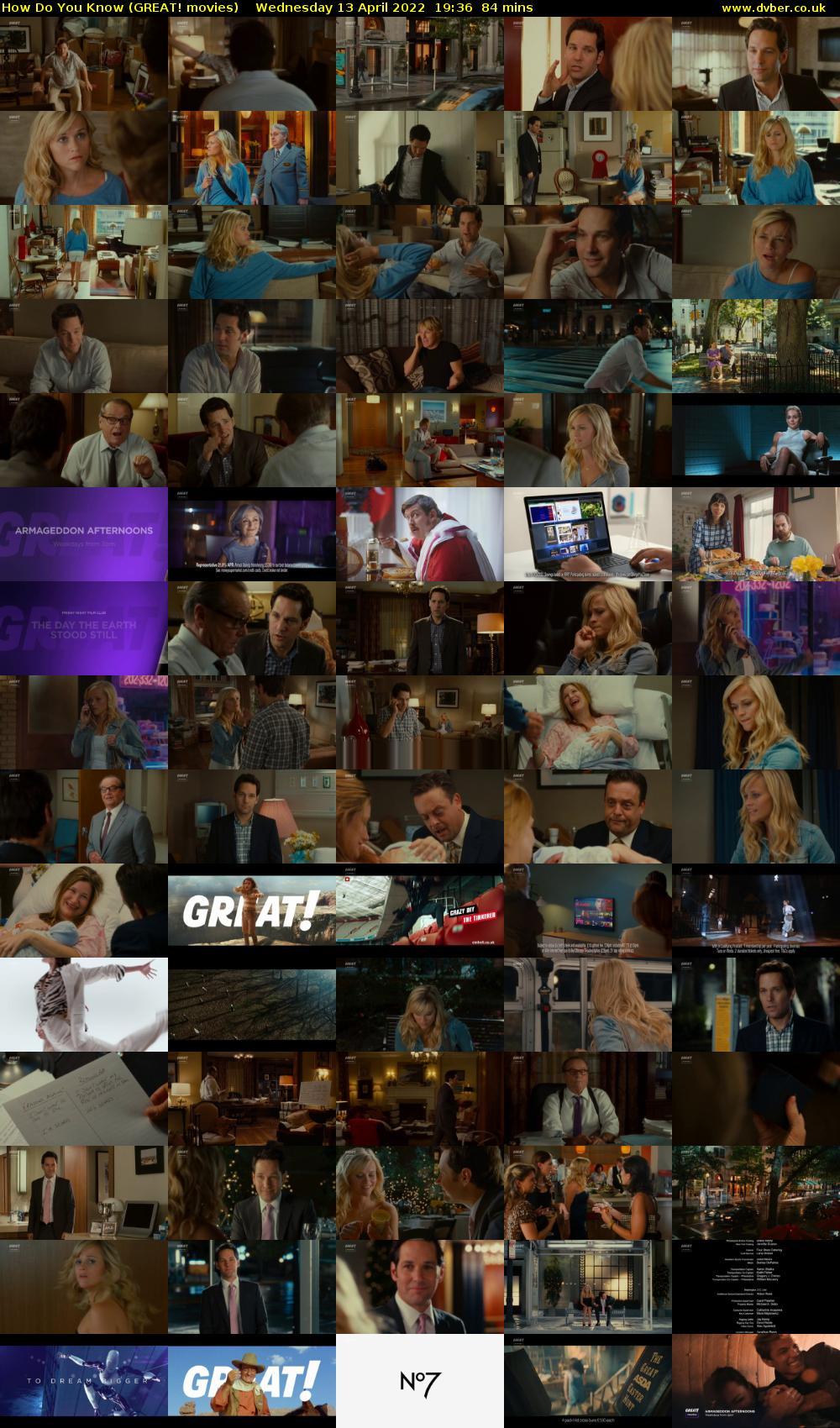 How Do You Know (GREAT! movies) Wednesday 13 April 2022 19:36 - 21:00