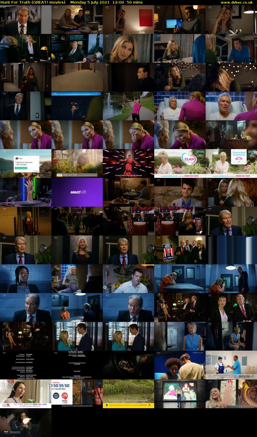 Hunt For Truth (GREAT! movies) Monday 5 July 2021 12:00 - 12:50
