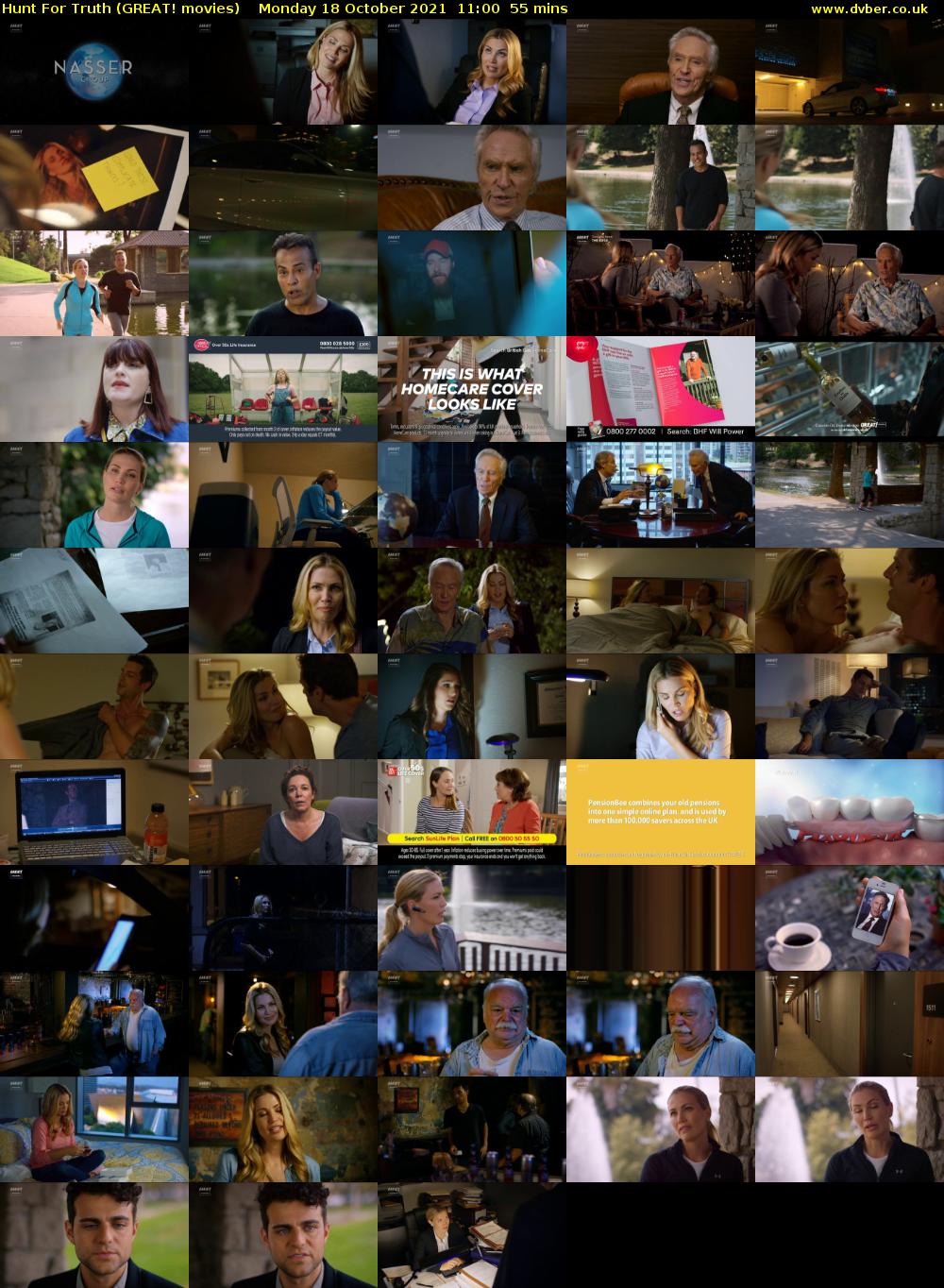 Hunt For Truth (GREAT! movies) Monday 18 October 2021 11:00 - 11:55