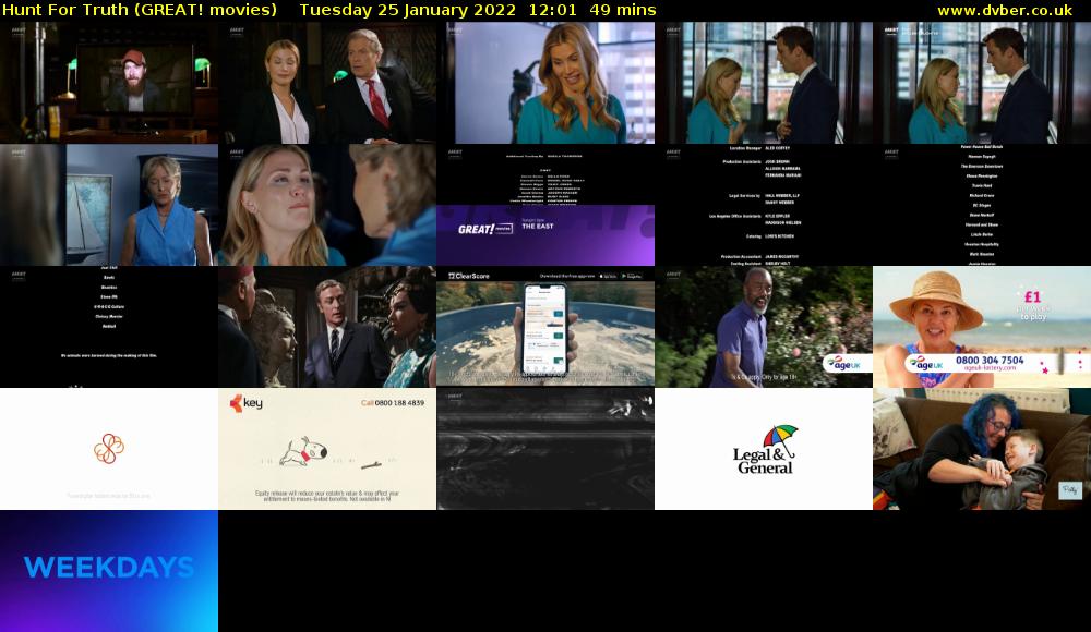 Hunt For Truth (GREAT! movies) Tuesday 25 January 2022 12:01 - 12:50