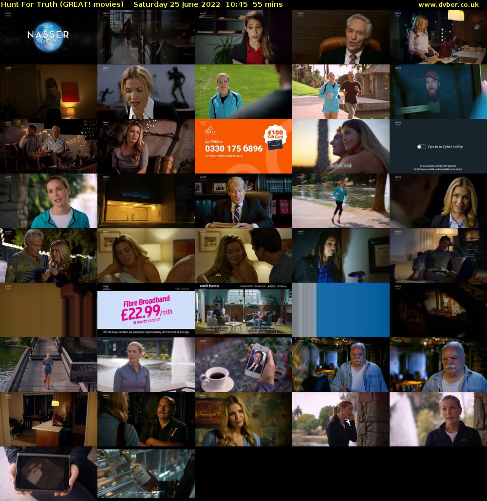 Hunt For Truth (GREAT! movies) Saturday 25 June 2022 10:45 - 11:40