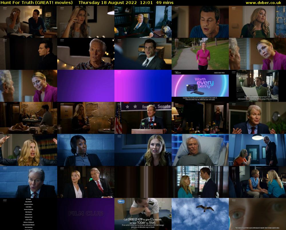 Hunt For Truth (GREAT! movies) Thursday 18 August 2022 12:01 - 12:50