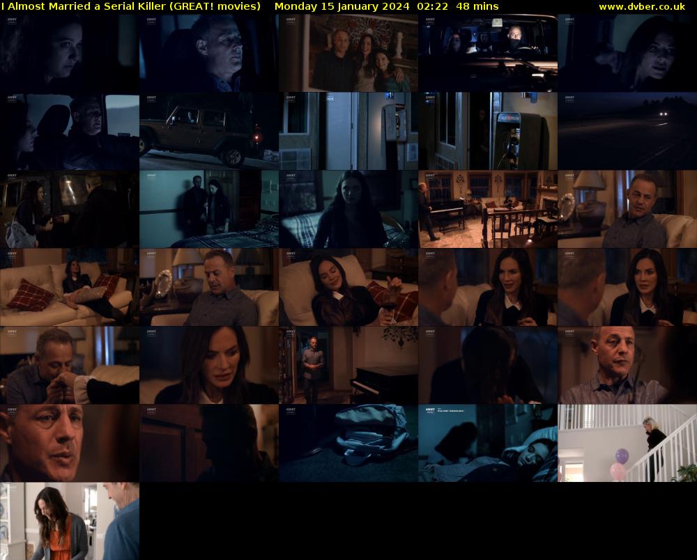 I Almost Married A Serial Killer (GREAT! movies) Monday 15 January 2024 02:22 - 03:10
