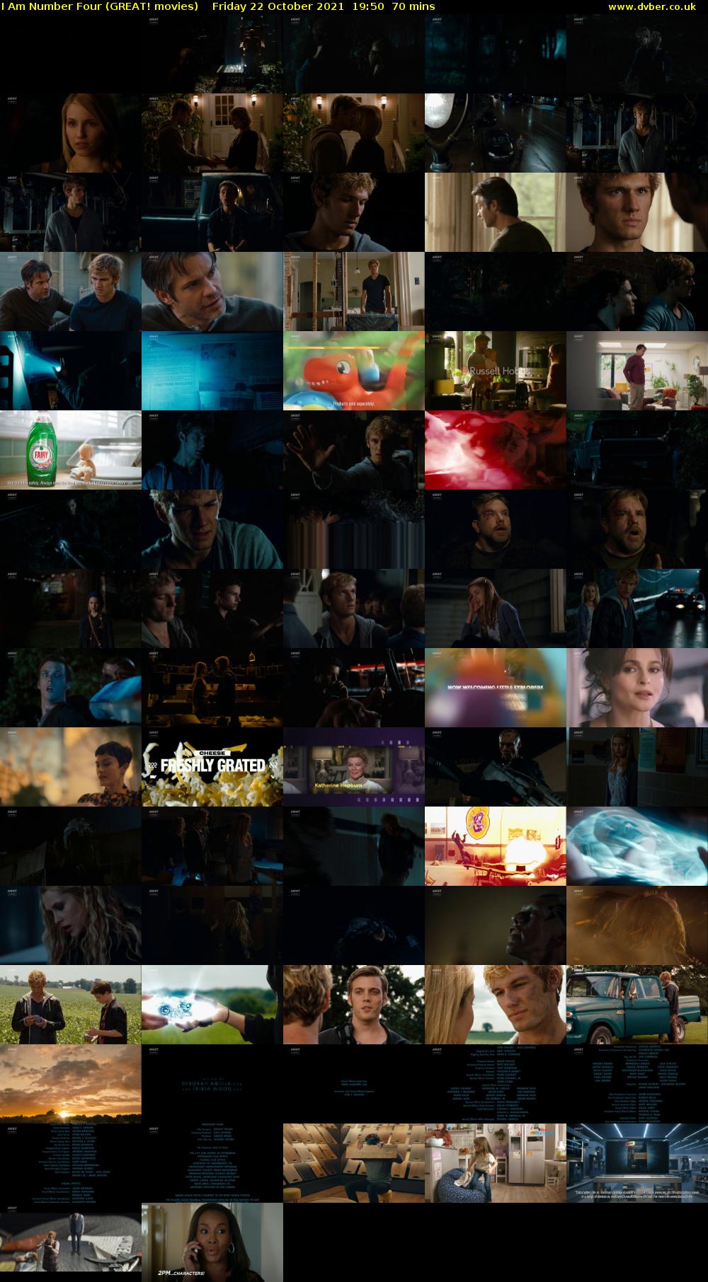 I Am Number Four (GREAT! movies) Friday 22 October 2021 19:50 - 21:00