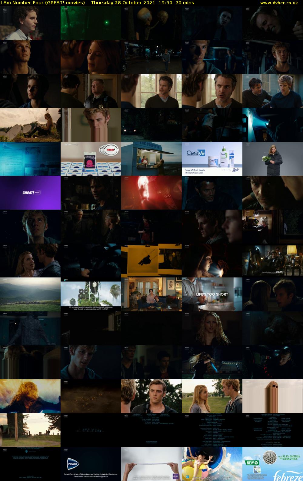 I Am Number Four (GREAT! movies) Thursday 28 October 2021 19:50 - 21:00