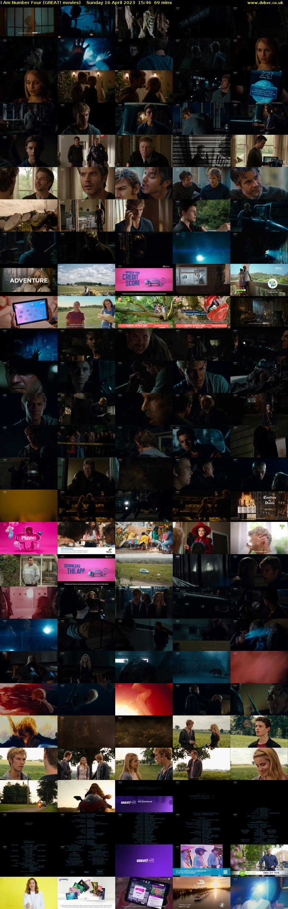I Am Number Four (GREAT! movies) Sunday 16 April 2023 15:46 - 16:55