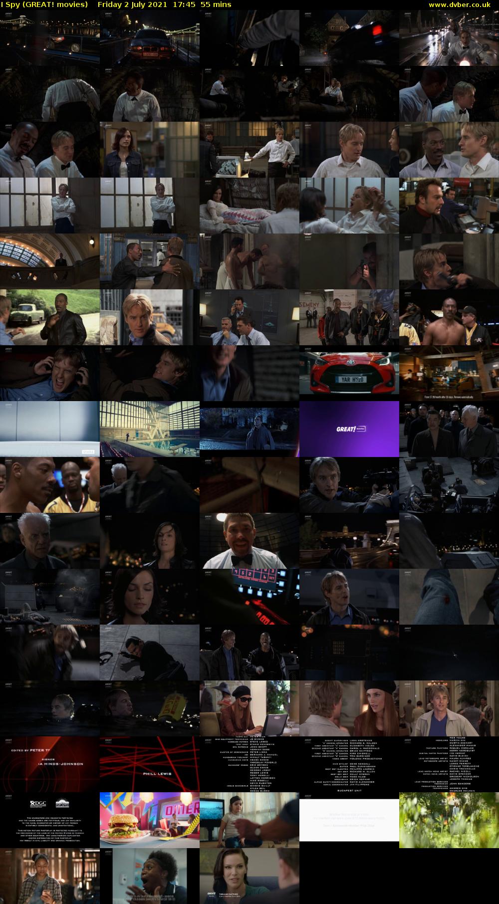 I Spy (GREAT! movies) Friday 2 July 2021 17:45 - 18:40