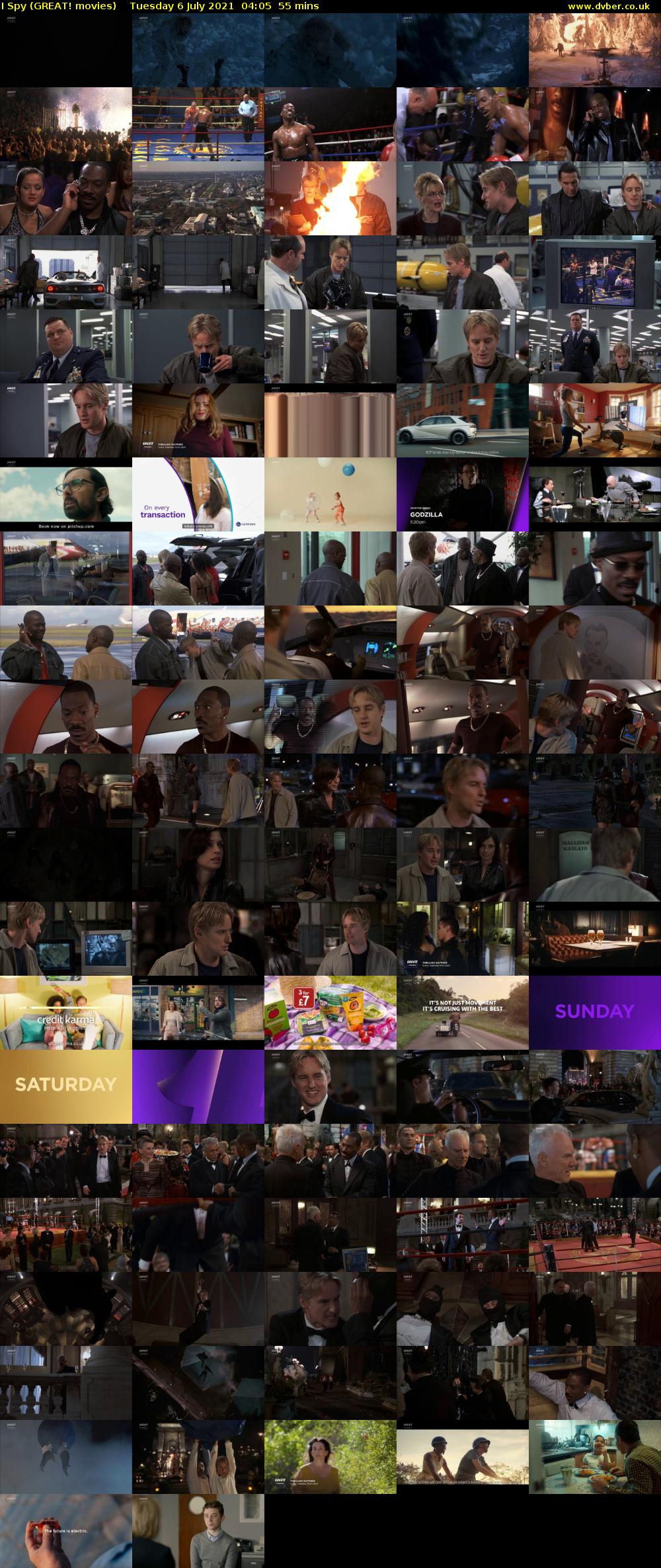 I Spy (GREAT! movies) Tuesday 6 July 2021 04:05 - 05:00