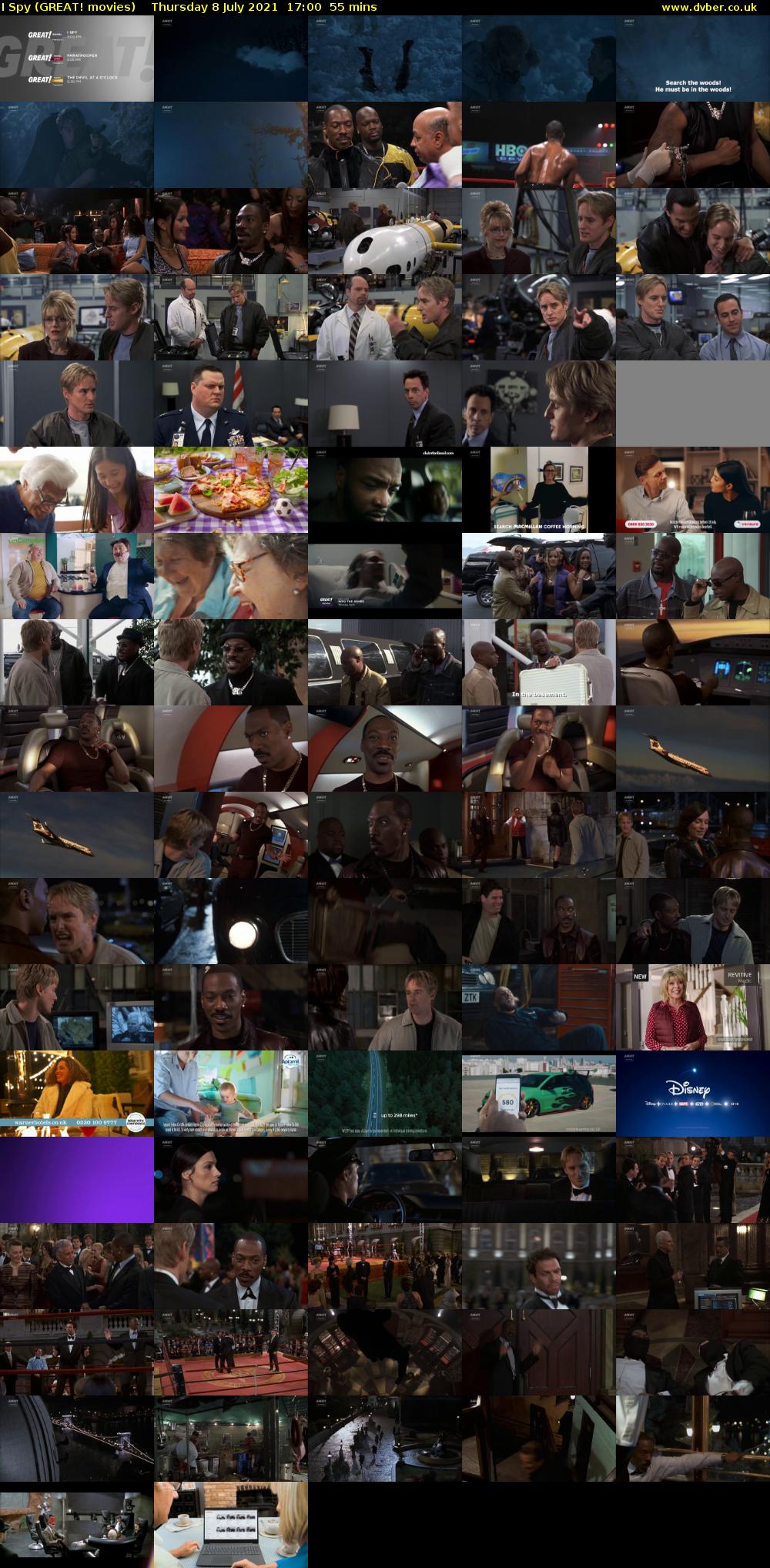 I Spy (GREAT! movies) Thursday 8 July 2021 17:00 - 17:55
