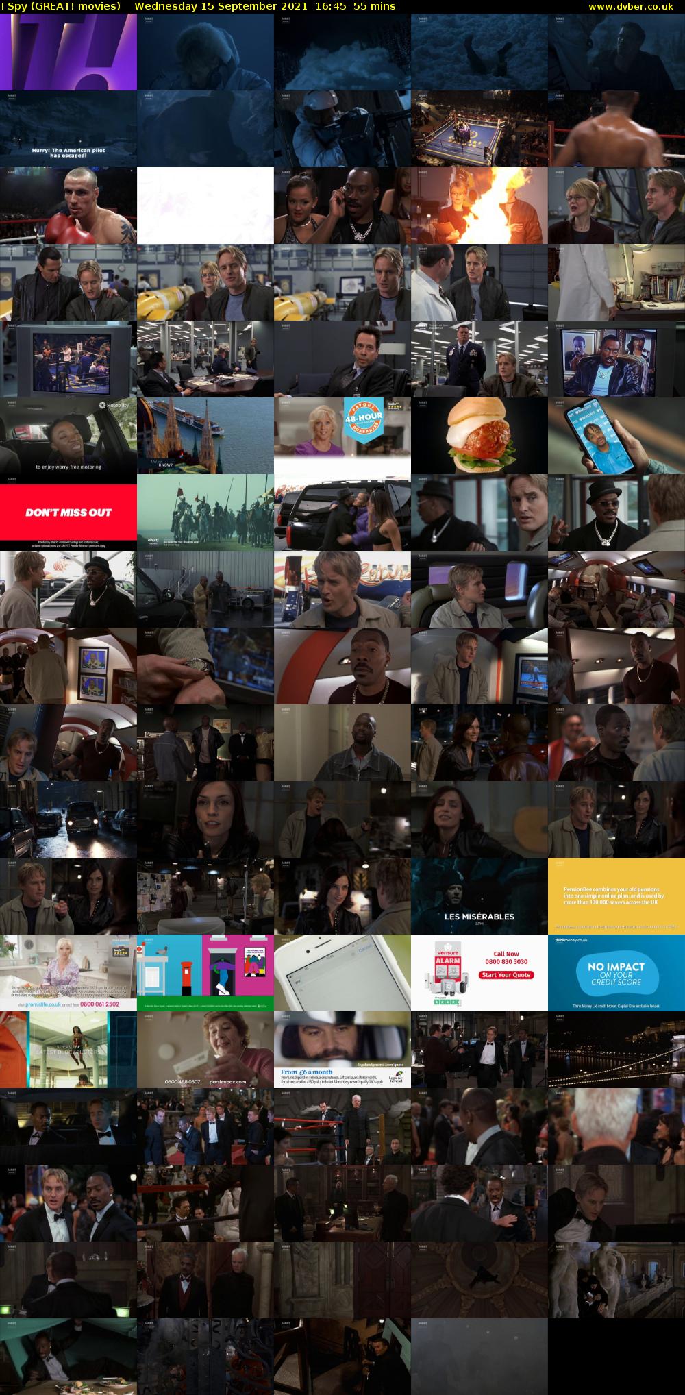 I Spy (GREAT! movies) Wednesday 15 September 2021 16:45 - 17:40