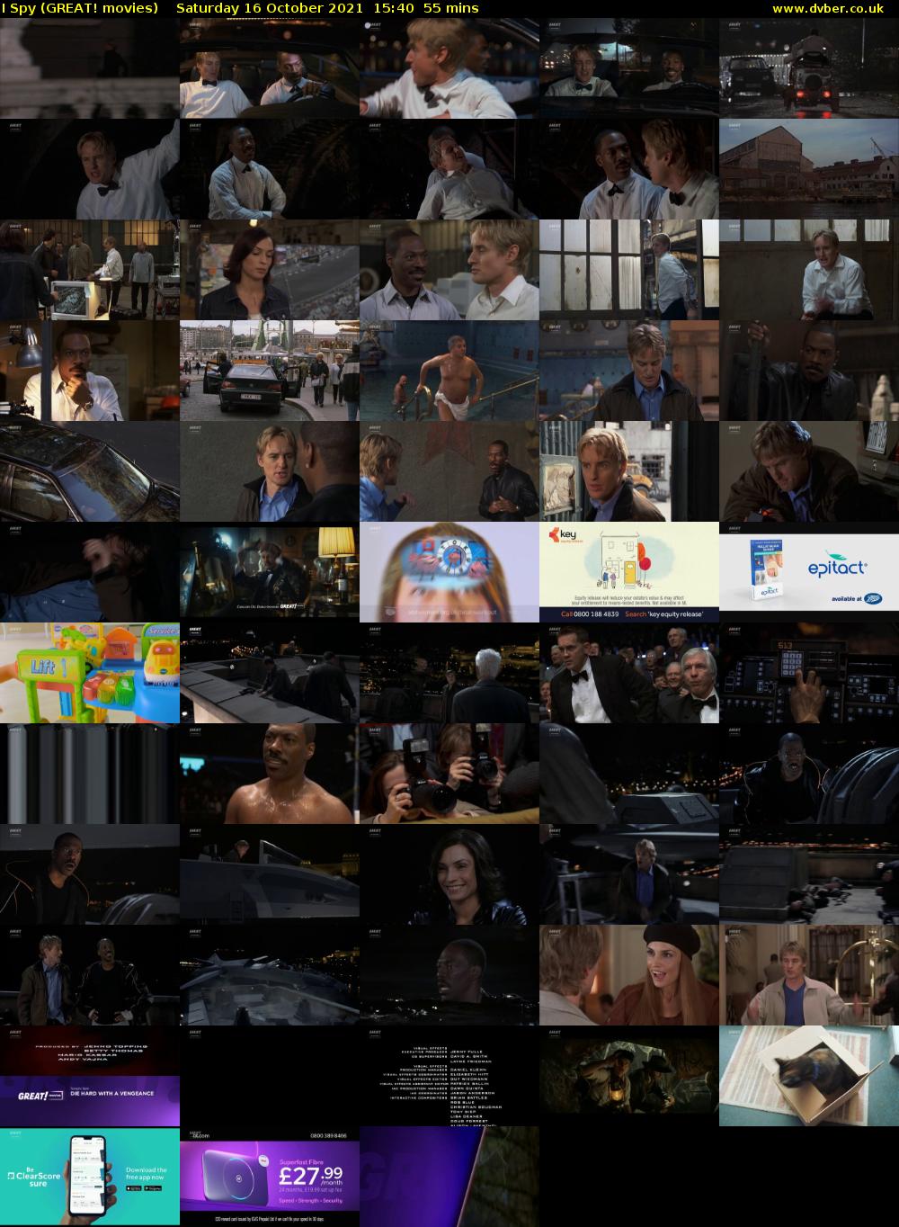 I Spy (GREAT! movies) Saturday 16 October 2021 15:40 - 16:35