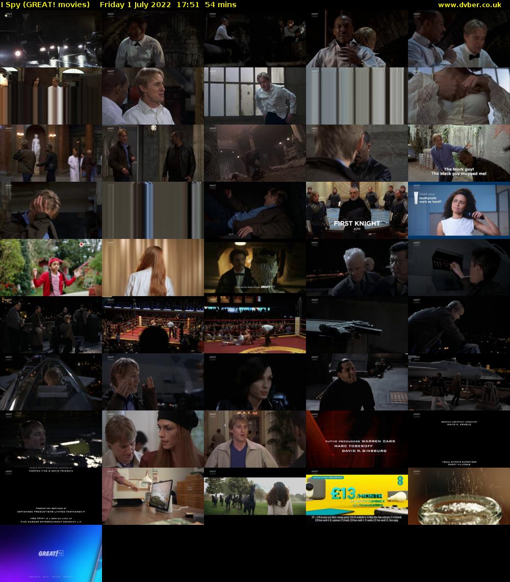 I Spy (GREAT! movies) Friday 1 July 2022 17:51 - 18:45