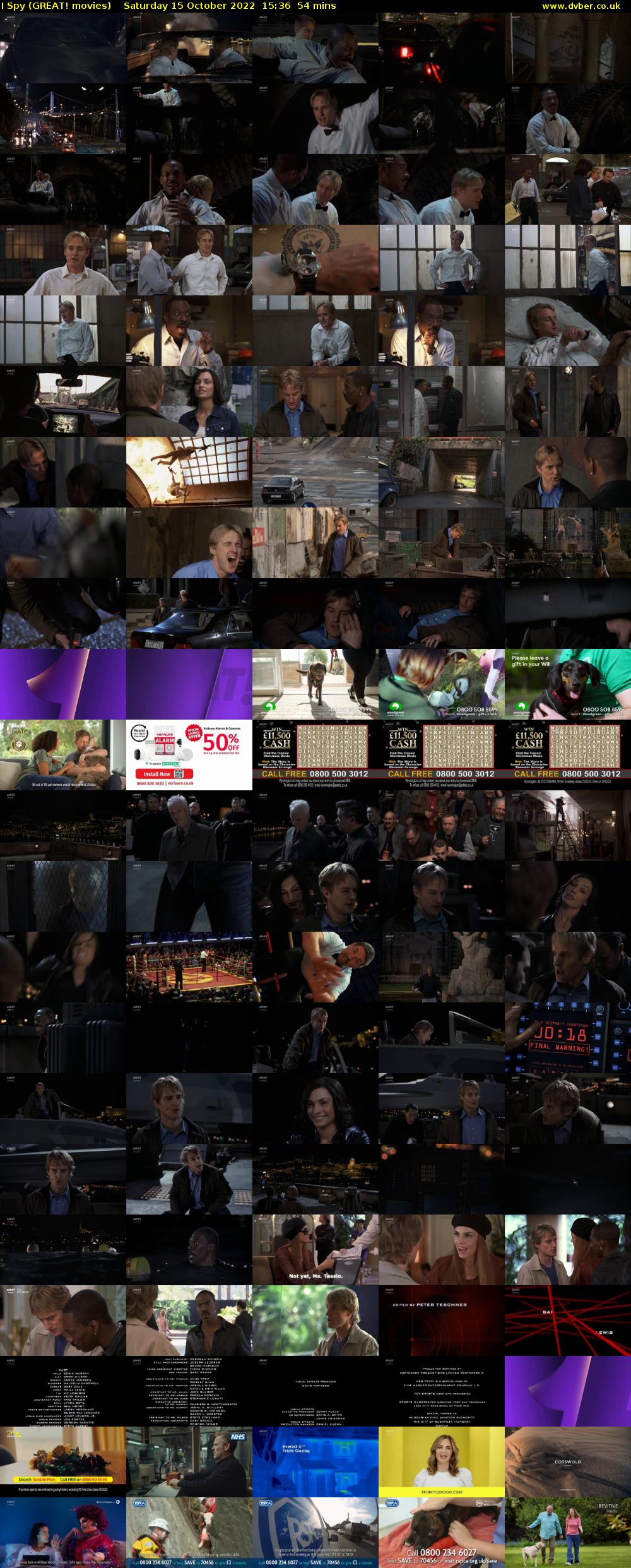I Spy (GREAT! movies) Saturday 15 October 2022 15:36 - 16:30