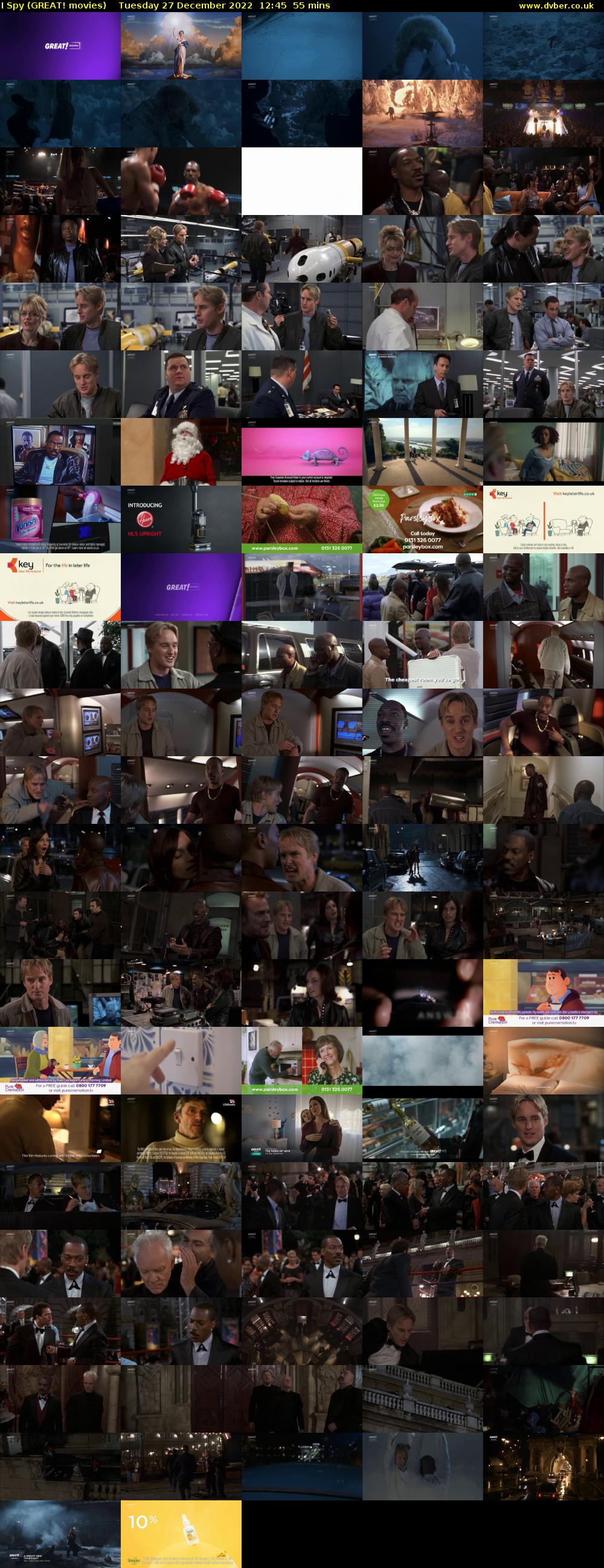 I Spy (GREAT! movies) Tuesday 27 December 2022 12:45 - 13:40
