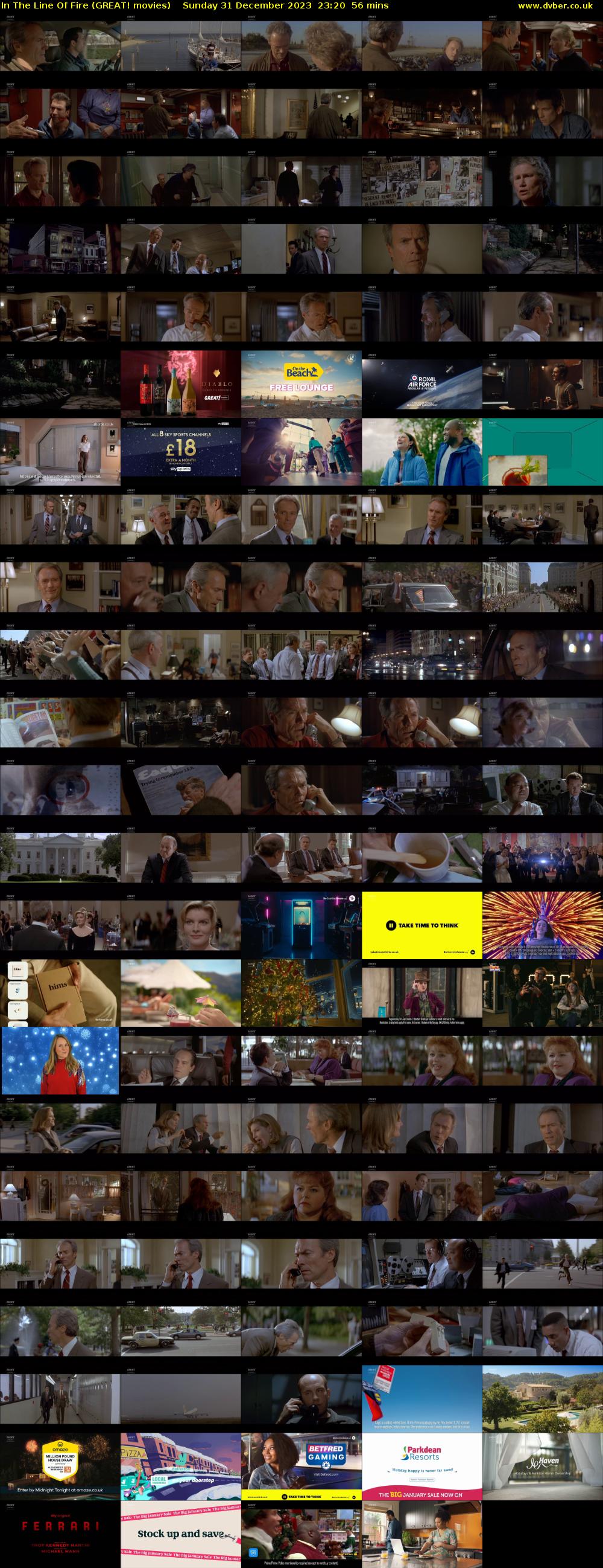 In The Line Of Fire (GREAT! movies) Sunday 31 December 2023 23:20 - 00:16