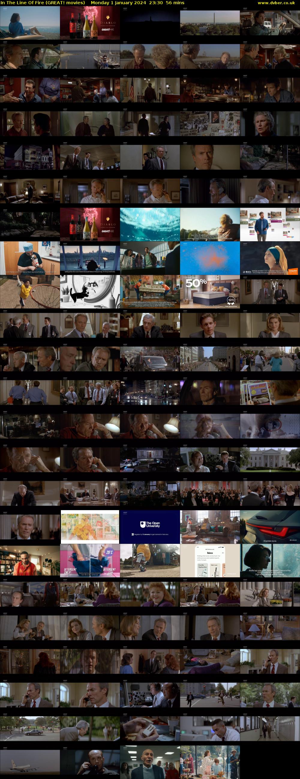 In The Line Of Fire (GREAT! movies) Monday 1 January 2024 23:30 - 00:26
