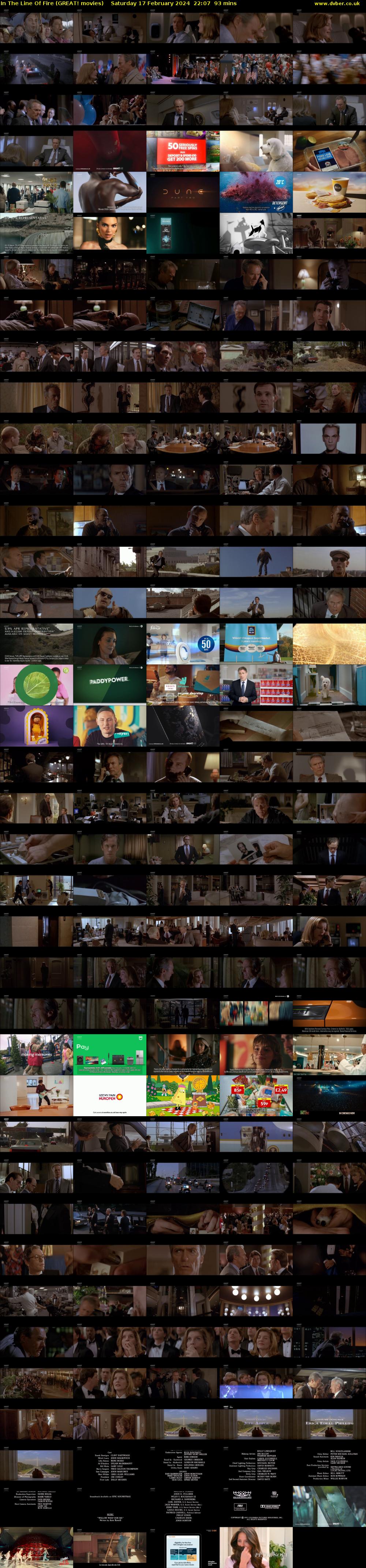 In The Line Of Fire (GREAT! movies) Saturday 17 February 2024 22:07 - 23:40