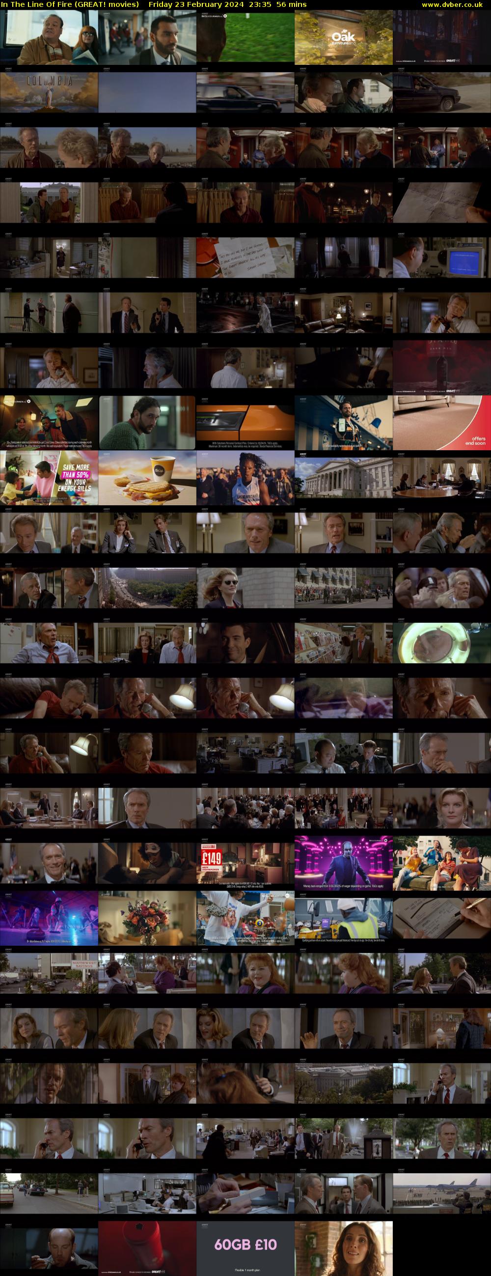 In The Line Of Fire (GREAT! movies) Friday 23 February 2024 23:35 - 00:31