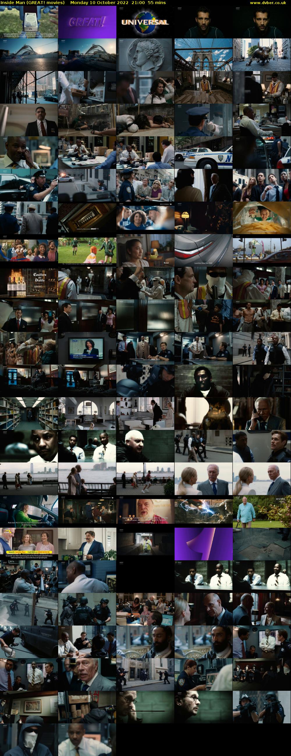 Inside Man (GREAT! movies) Monday 10 October 2022 21:00 - 21:55