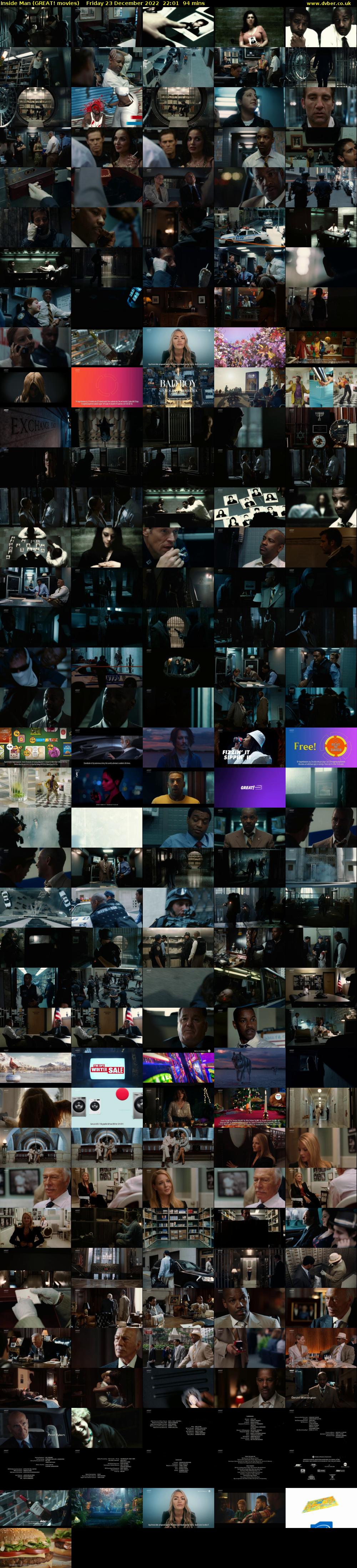 Inside Man (GREAT! movies) Friday 23 December 2022 22:01 - 23:35