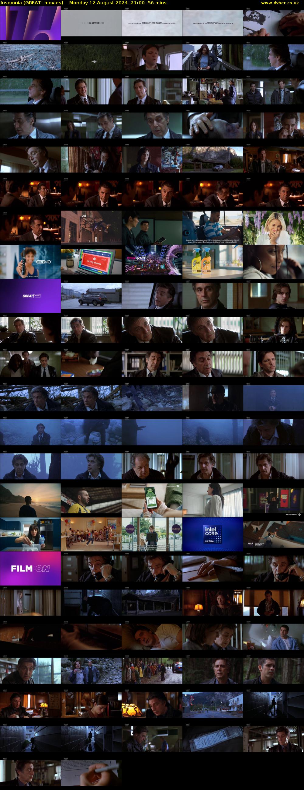 Insomnia (GREAT! movies) Monday 12 August 2024 21:00 - 21:56