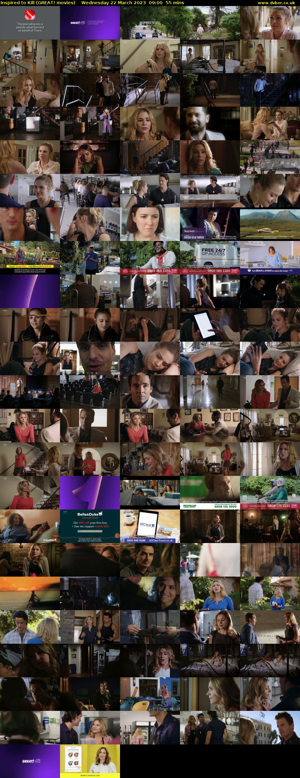Inspired to Kill (GREAT! movies) Wednesday 22 March 2023 09:00 - 09:55
