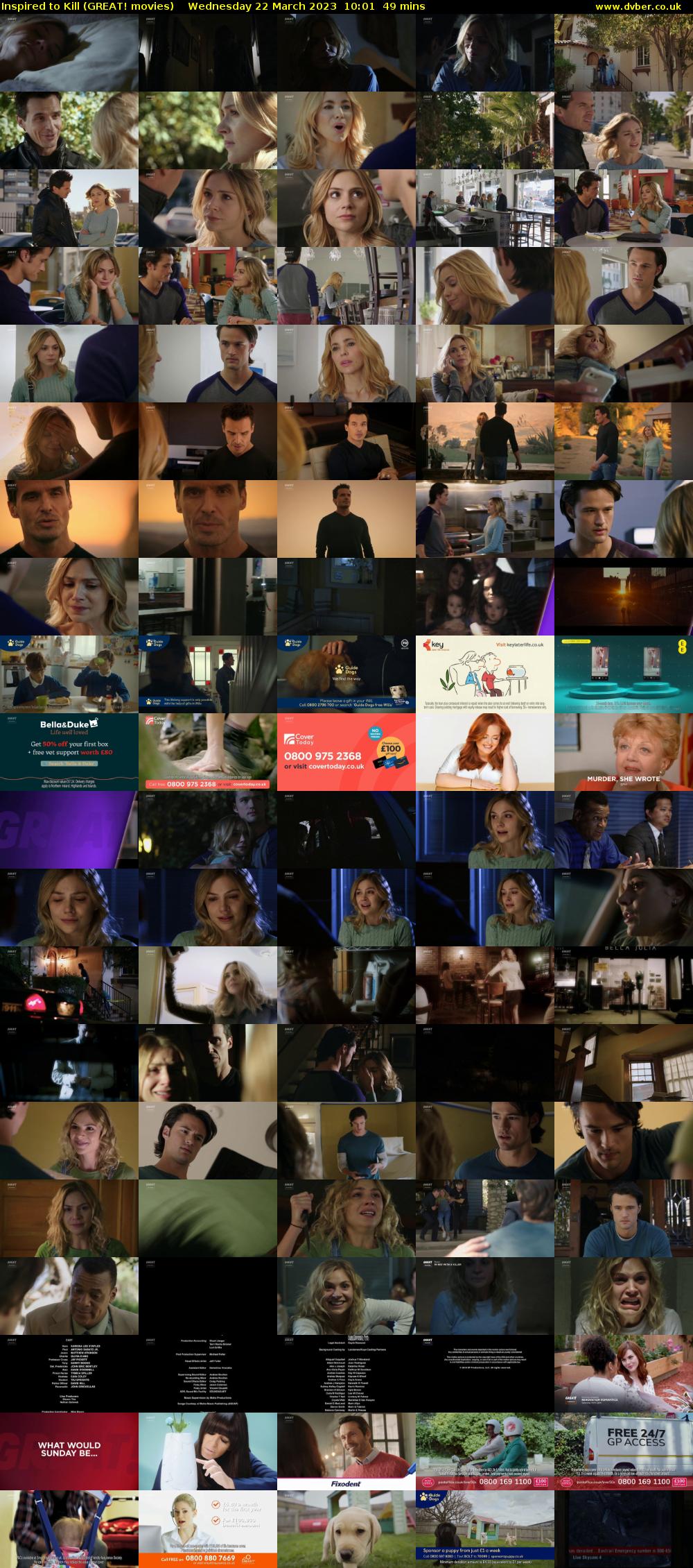 Inspired to Kill (GREAT! movies) Wednesday 22 March 2023 10:01 - 10:50