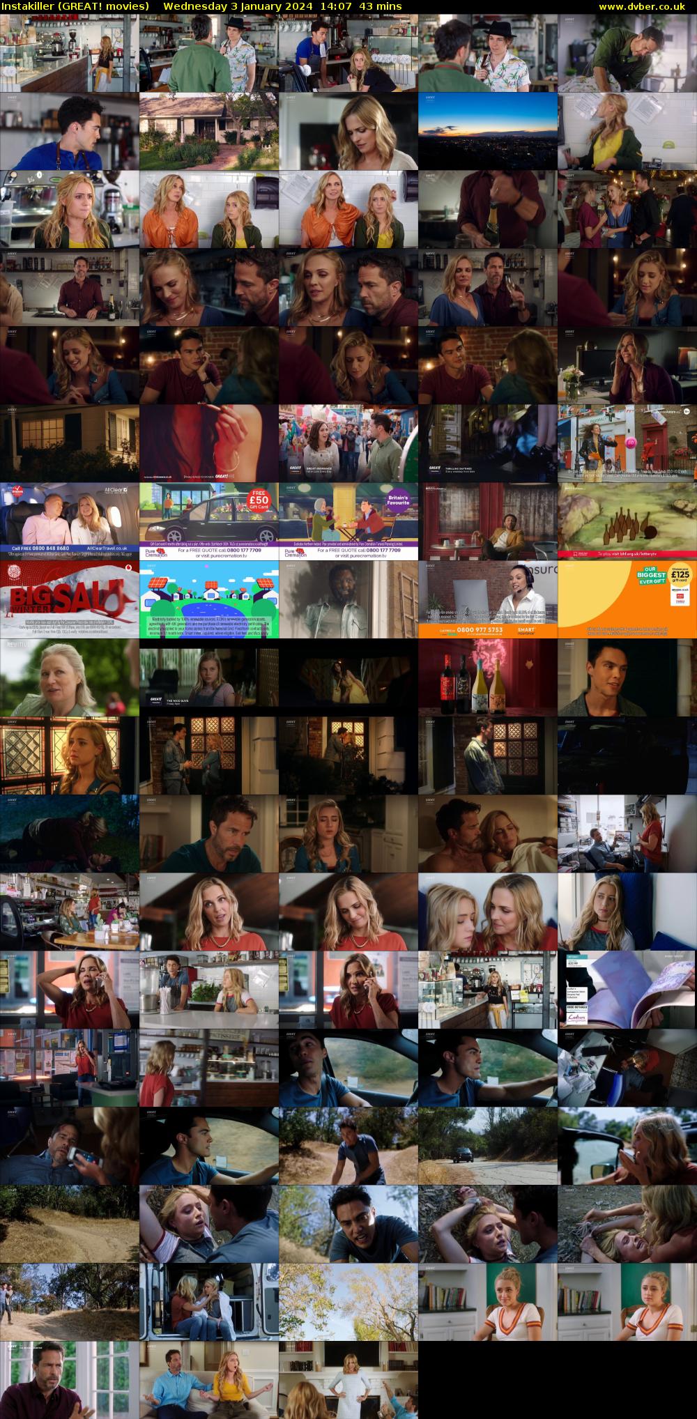 Instakiller (GREAT! movies) Wednesday 3 January 2024 14:07 - 14:50