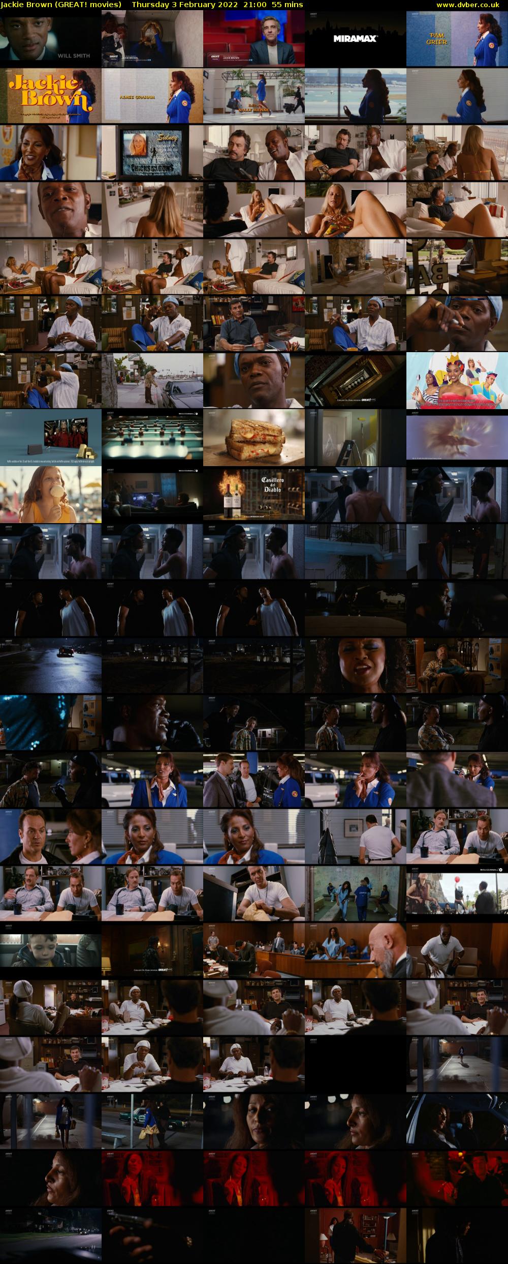 Jackie Brown (GREAT! movies) Thursday 3 February 2022 21:00 - 21:55