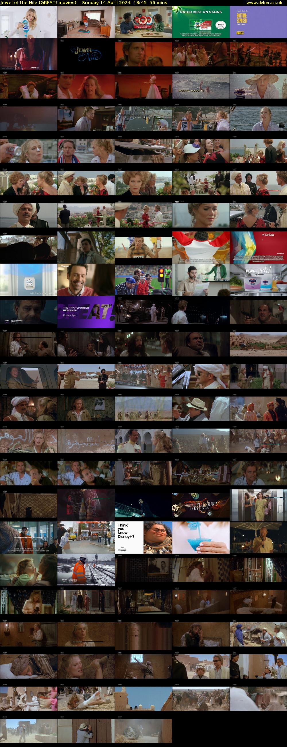 Jewel of the Nile (GREAT! movies) Sunday 14 April 2024 18:45 - 19:41
