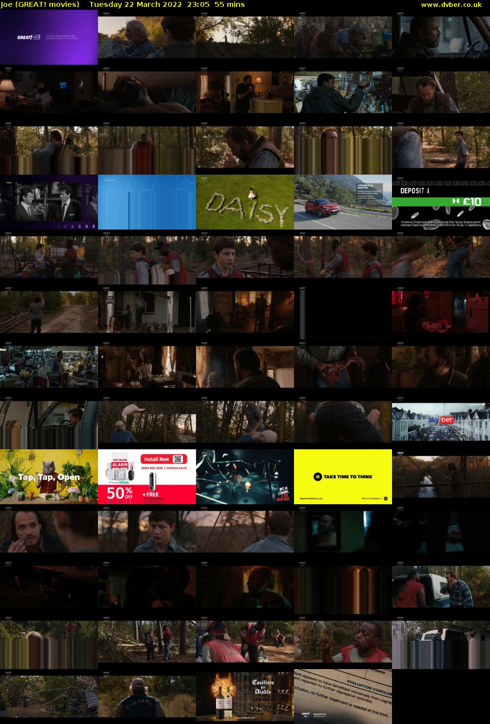 Joe (GREAT! movies) Tuesday 22 March 2022 23:05 - 00:00