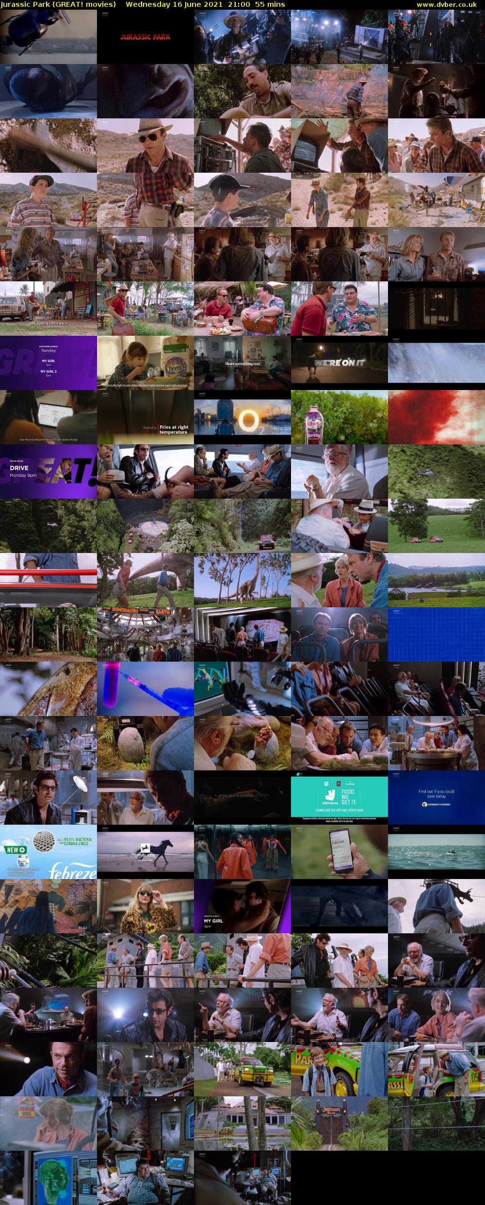 Jurassic Park (GREAT! movies) Wednesday 16 June 2021 21:00 - 21:55