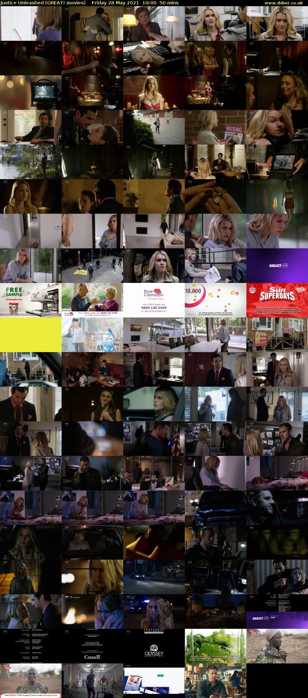 Justice Unleashed (GREAT! movies) Friday 28 May 2021 10:00 - 10:50