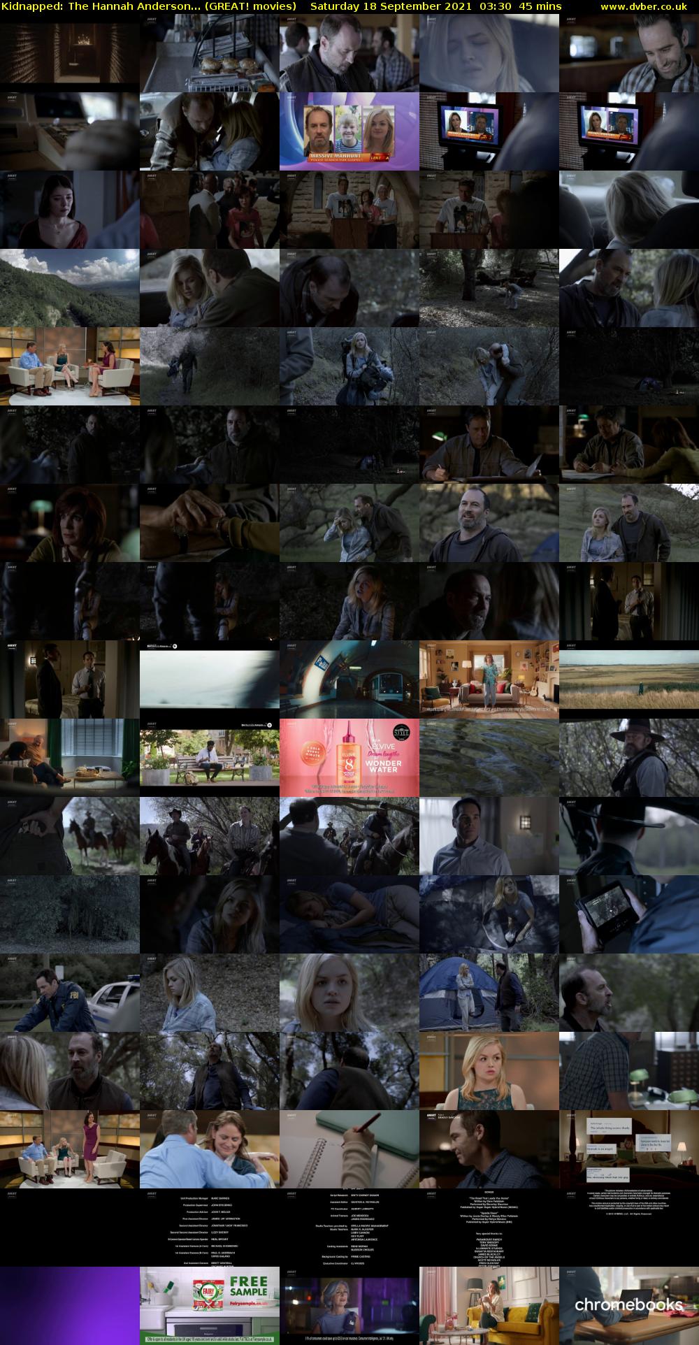 Kidnapped: The Hannah Anderson... (GREAT! movies) Saturday 18 September 2021 03:30 - 04:15