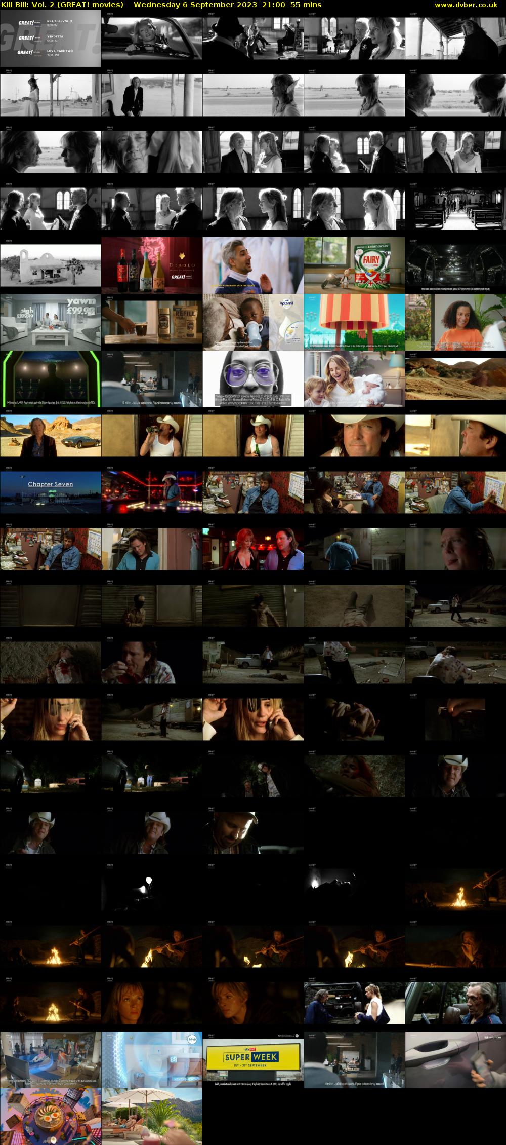 Kill Bill: Vol. 2 (GREAT! movies) Wednesday 6 September 2023 21:00 - 21:55