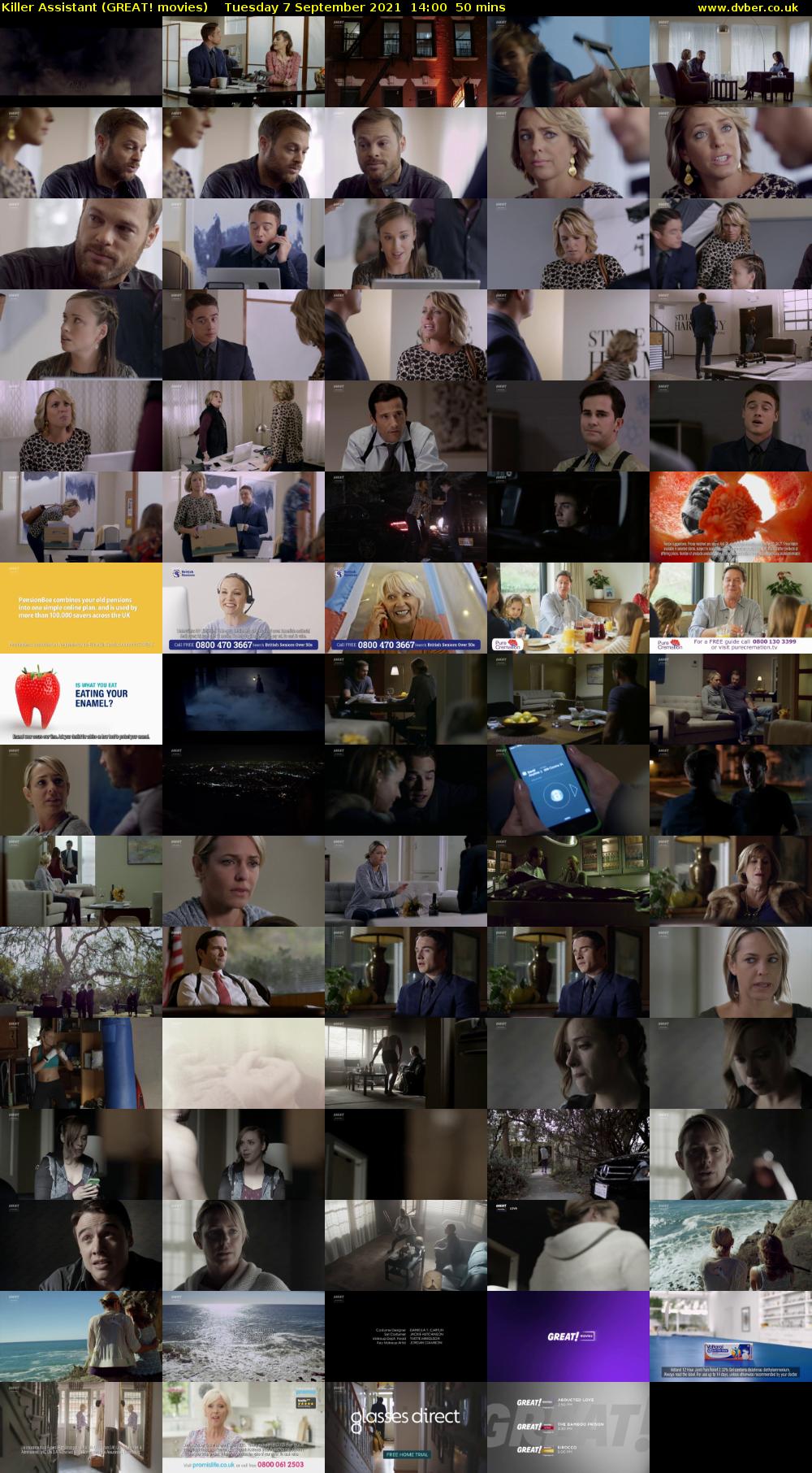 Killer Assistant (GREAT! movies) Tuesday 7 September 2021 14:00 - 14:50