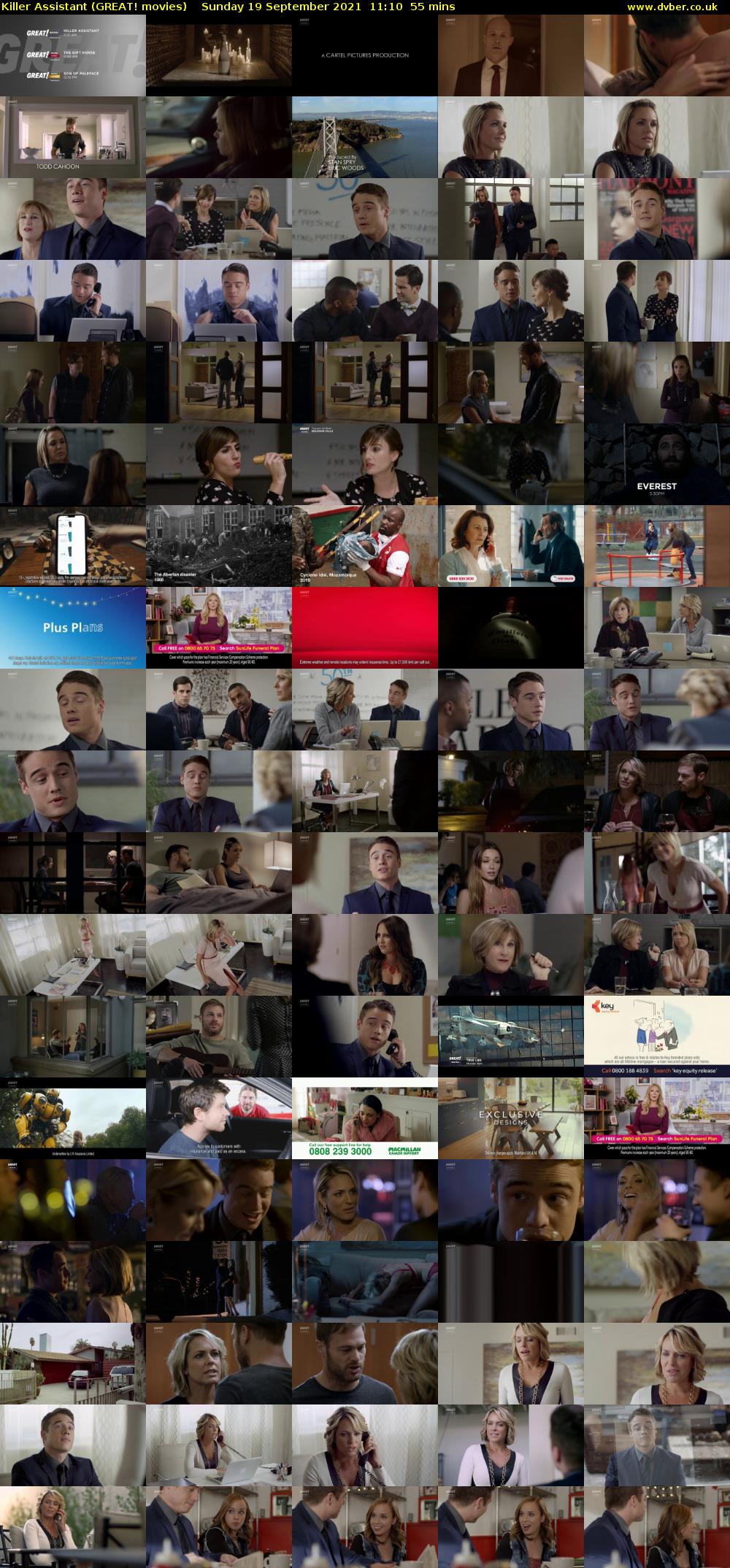 Killer Assistant (GREAT! movies) Sunday 19 September 2021 11:10 - 12:05