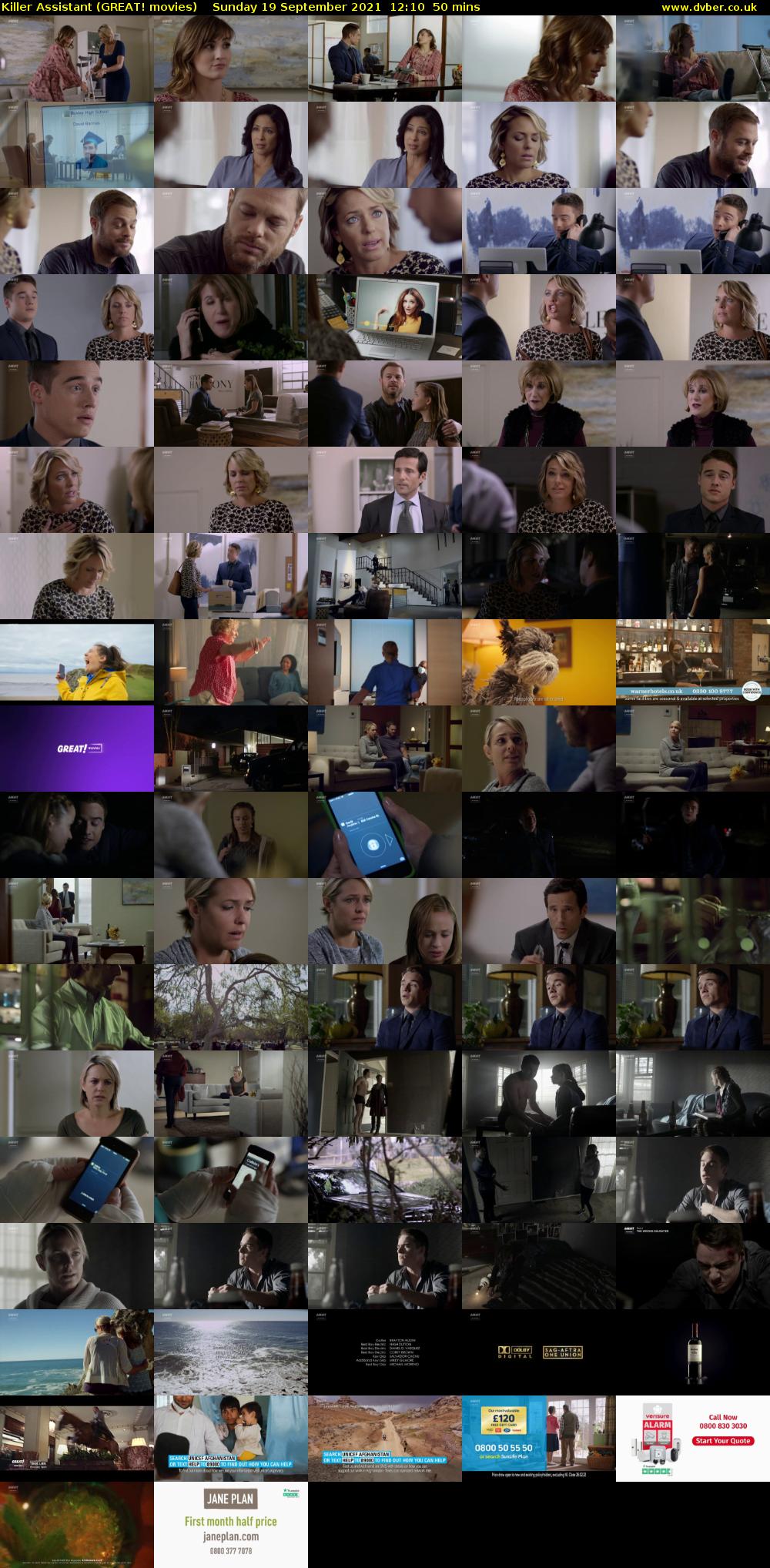 Killer Assistant (GREAT! movies) Sunday 19 September 2021 12:10 - 13:00