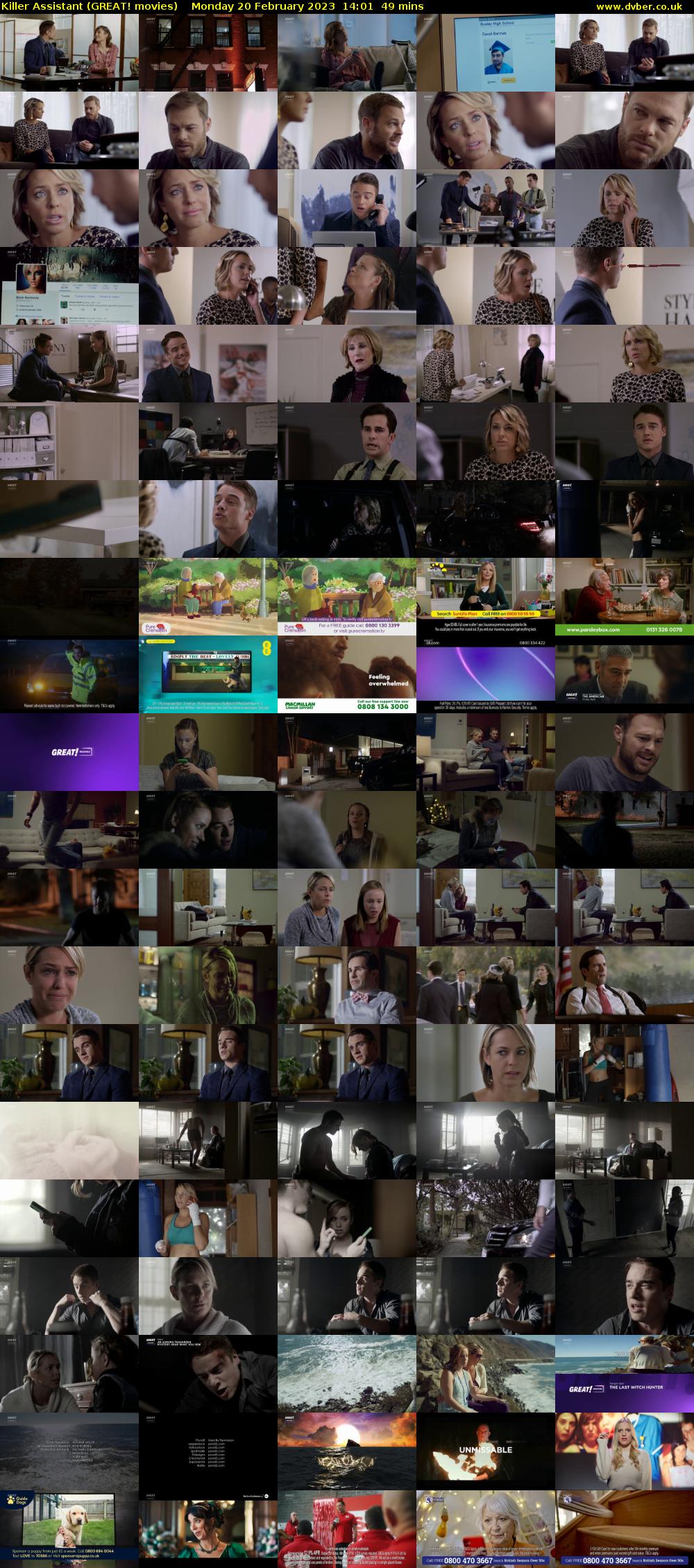 Killer Assistant (GREAT! movies) Monday 20 February 2023 14:01 - 14:50