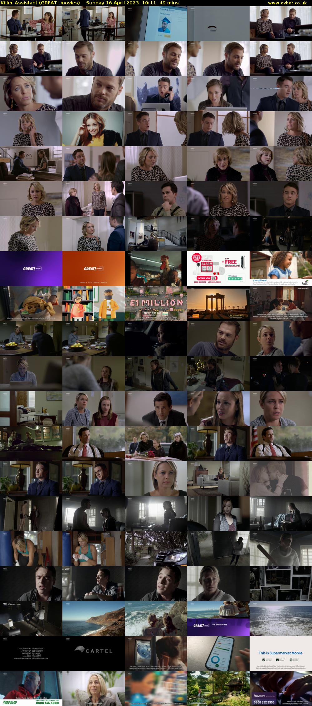 Killer Assistant (GREAT! movies) Sunday 16 April 2023 10:11 - 11:00