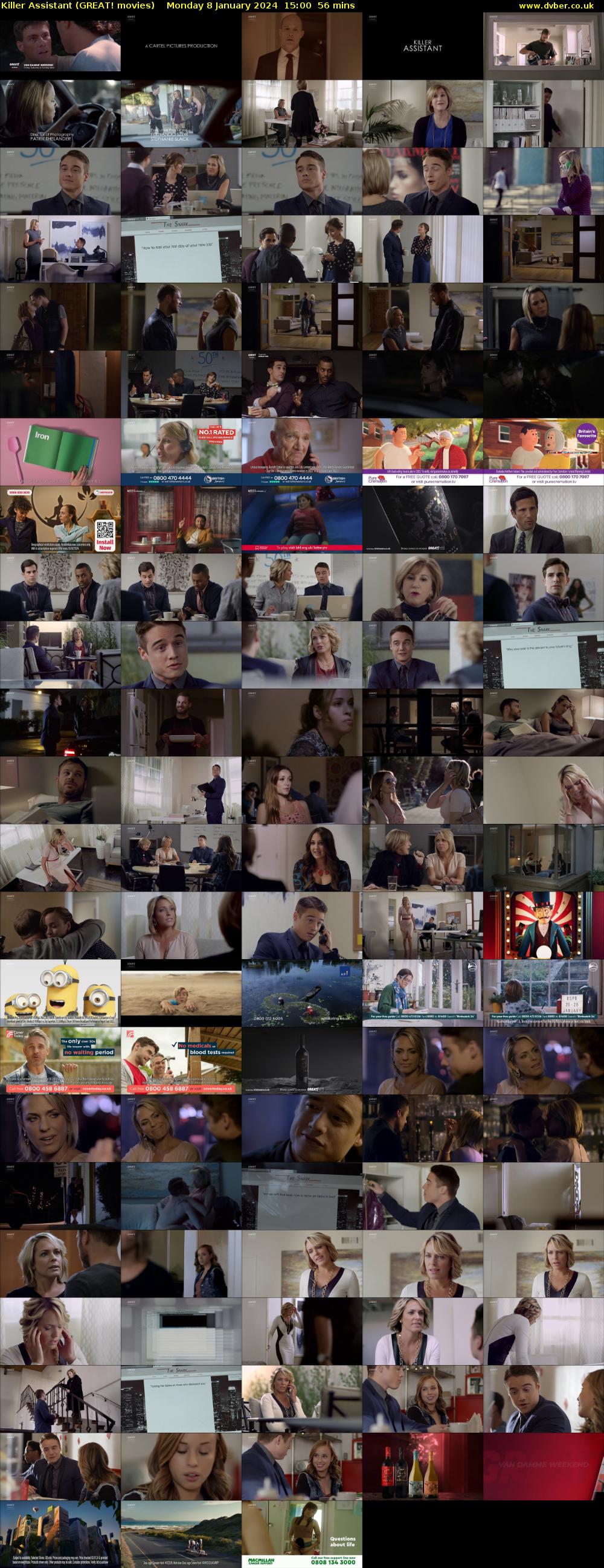 Killer Assistant (GREAT! movies) Monday 8 January 2024 15:00 - 15:56