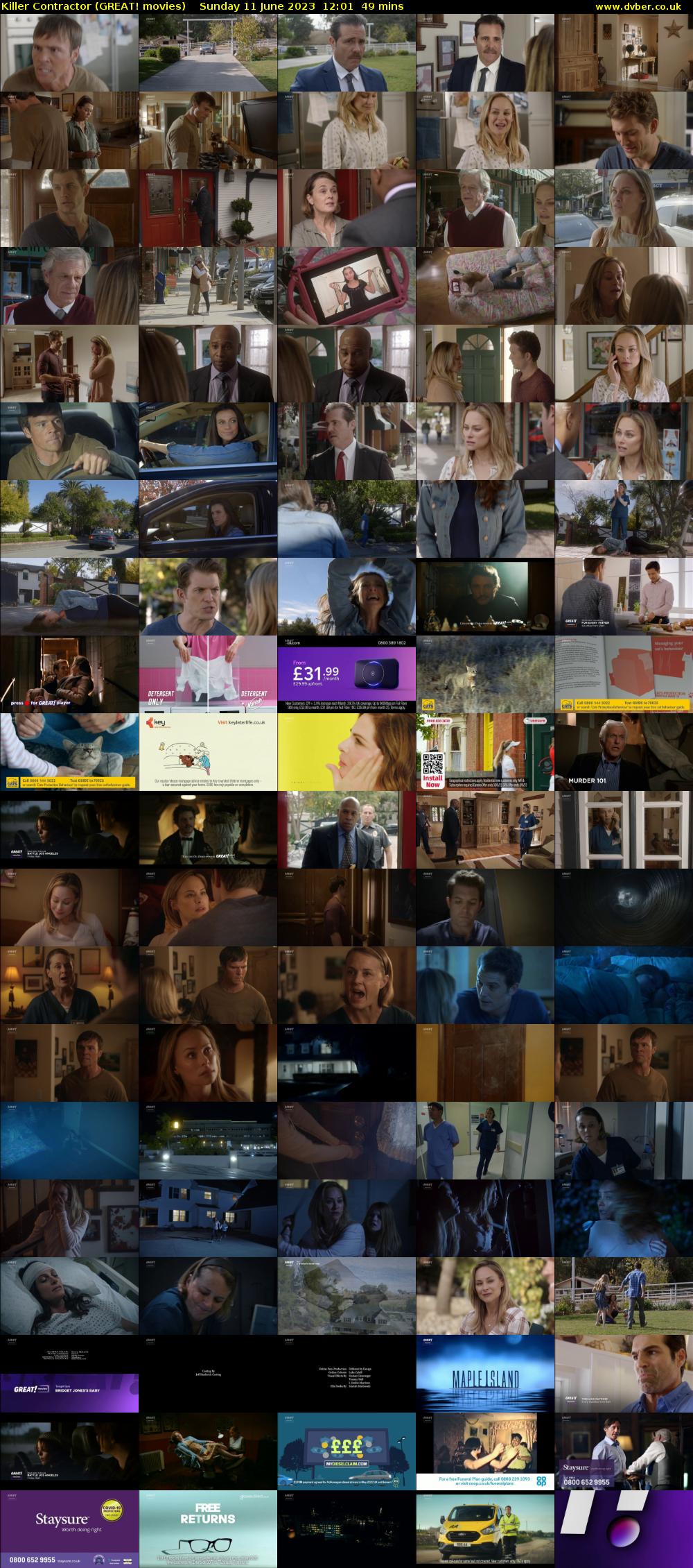 Killer Contractor (GREAT! movies) Sunday 11 June 2023 12:01 - 12:50