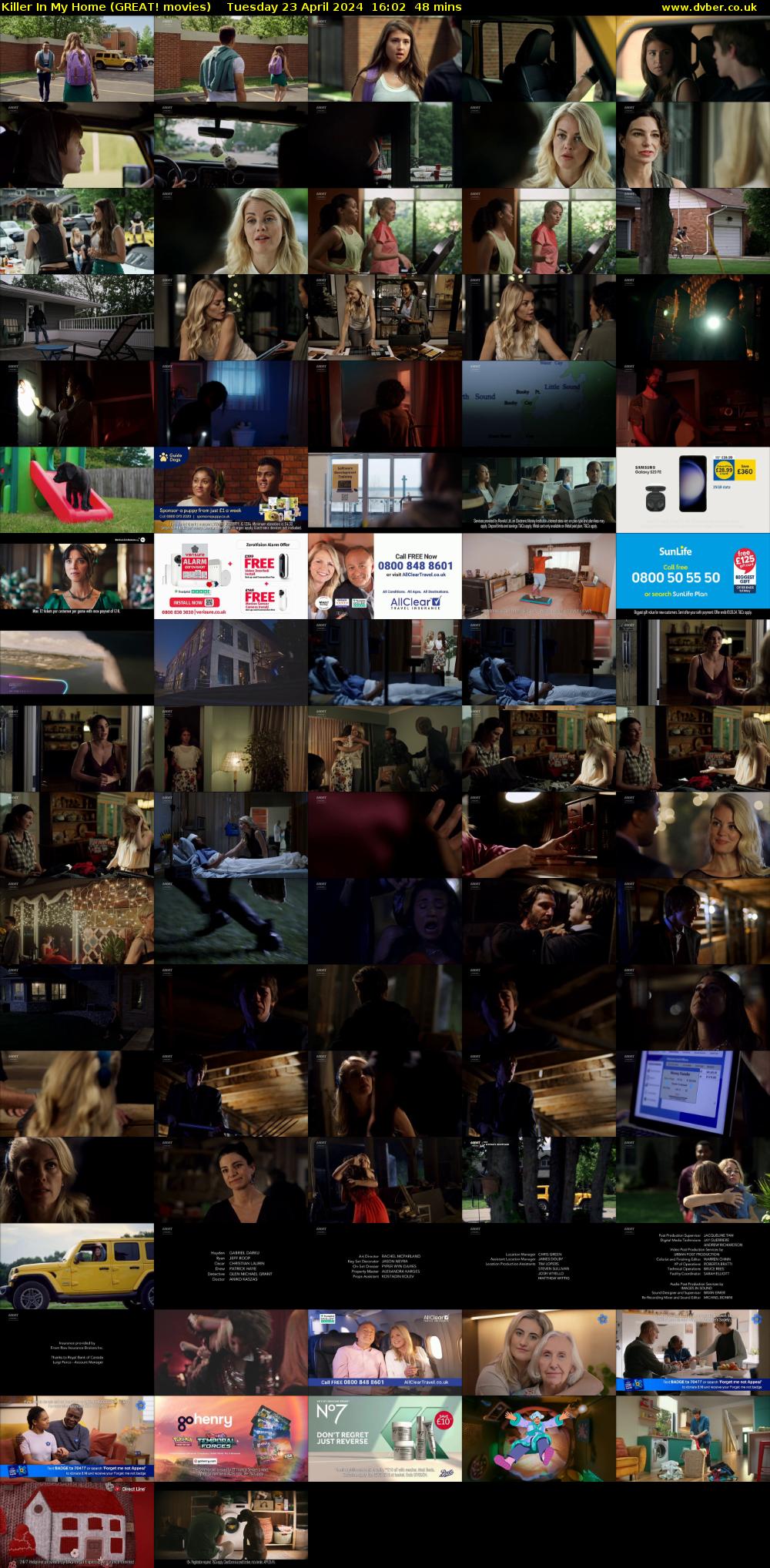 Killer In My Home (GREAT! movies) Tuesday 23 April 2024 16:02 - 16:50
