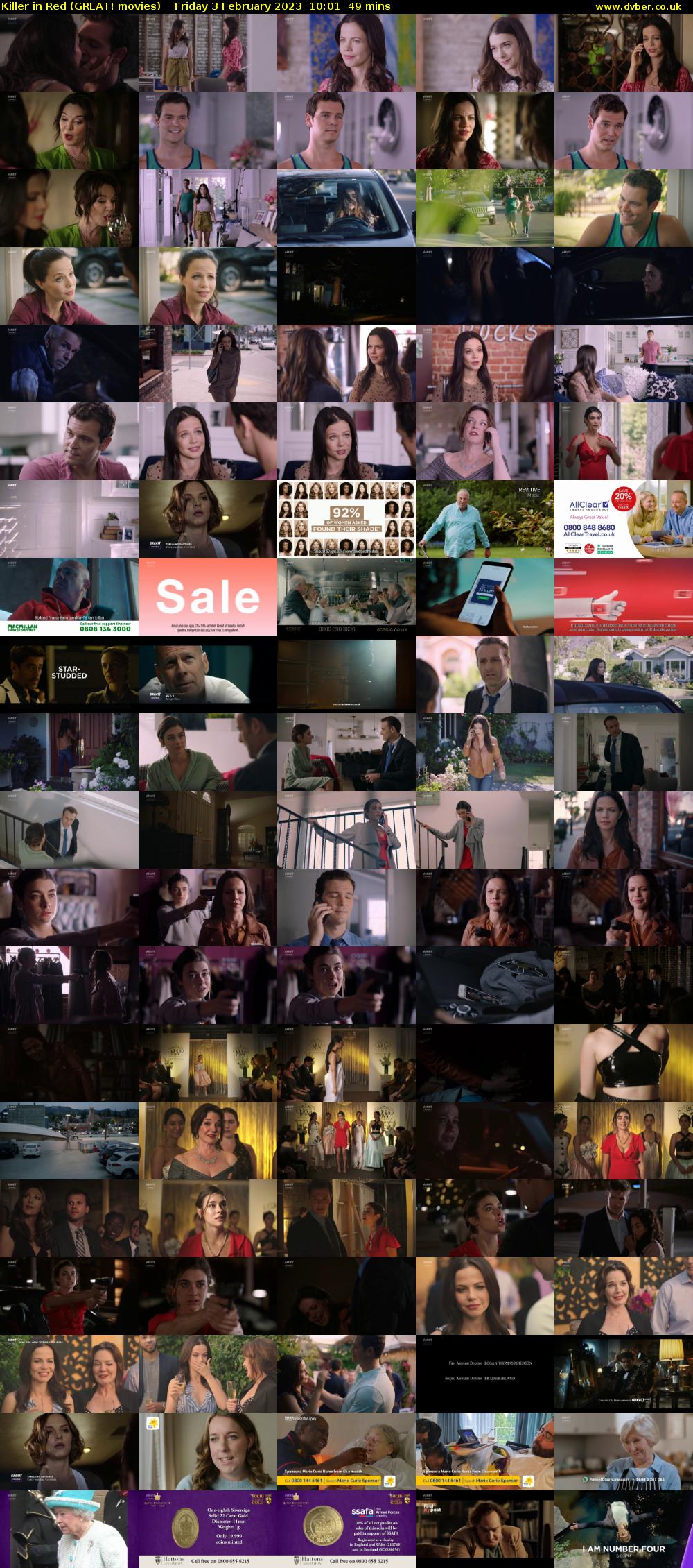 Killer in Red (GREAT! movies) Friday 3 February 2023 10:01 - 10:50