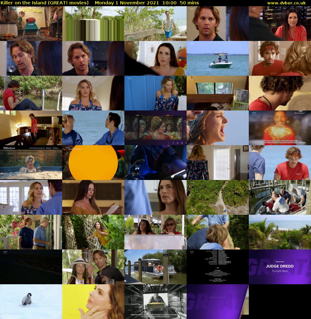Killer on the Island (GREAT! movies) Monday 1 November 2021 10:00 - 10:50