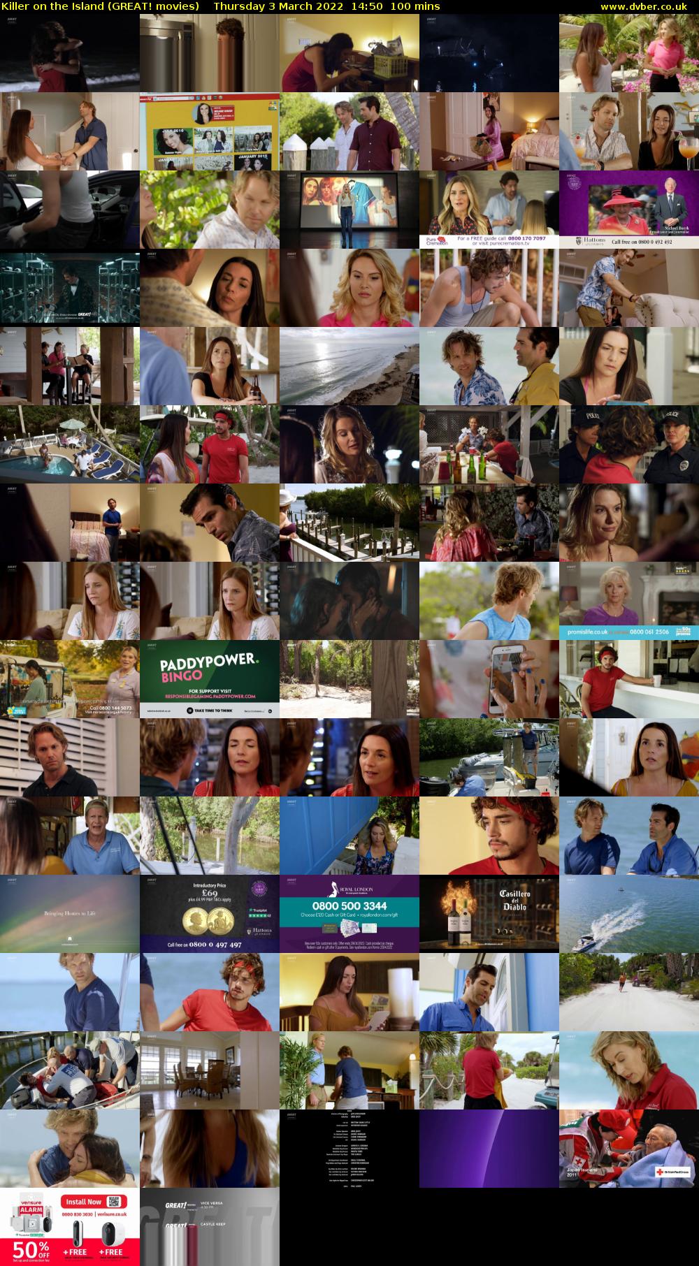 Killer on the Island (GREAT! movies) Thursday 3 March 2022 14:50 - 16:30